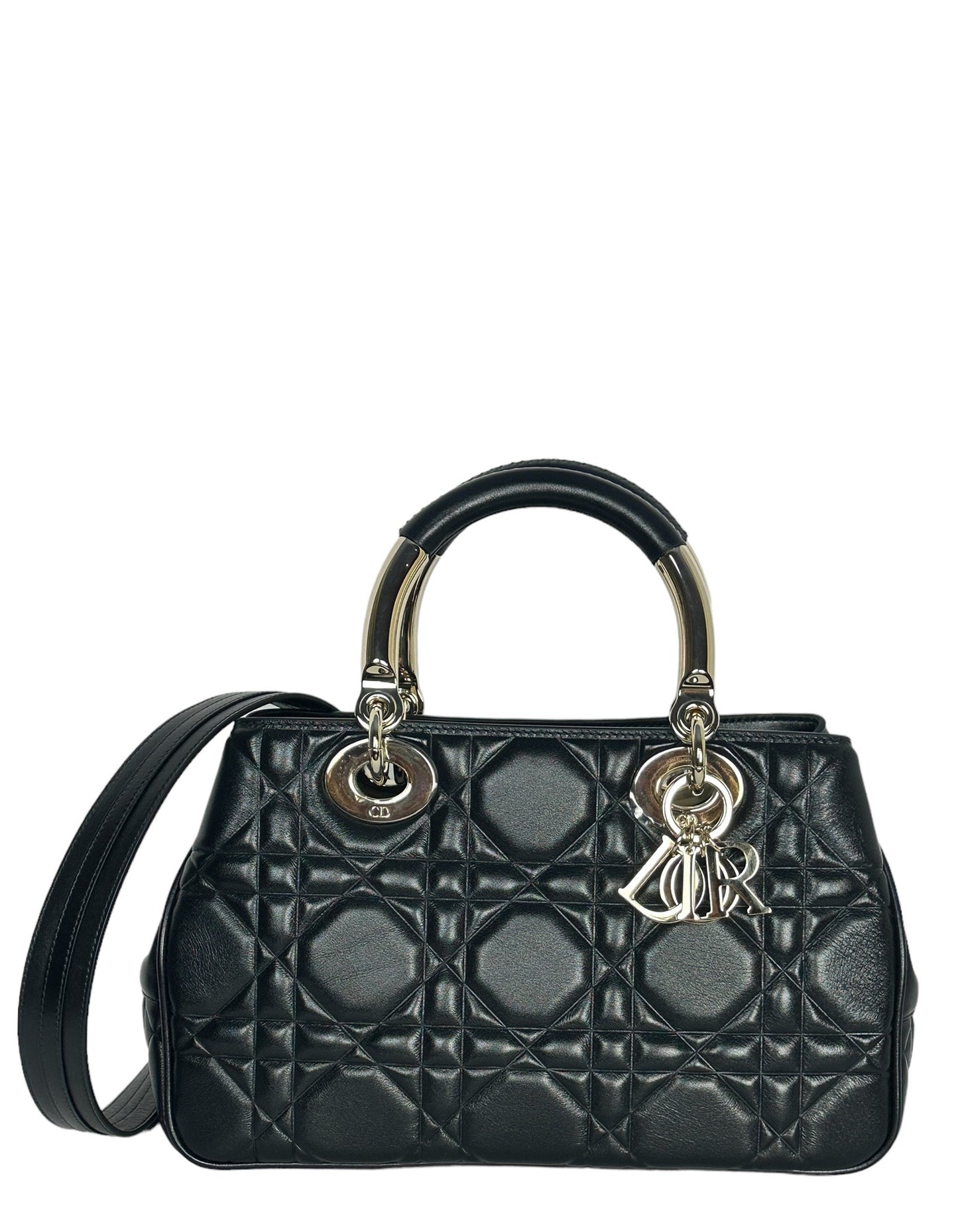 Dior Handbag Christian Cannage The Lady 95.22 Bag Leather Lambskin Quilted Crossbody Bag