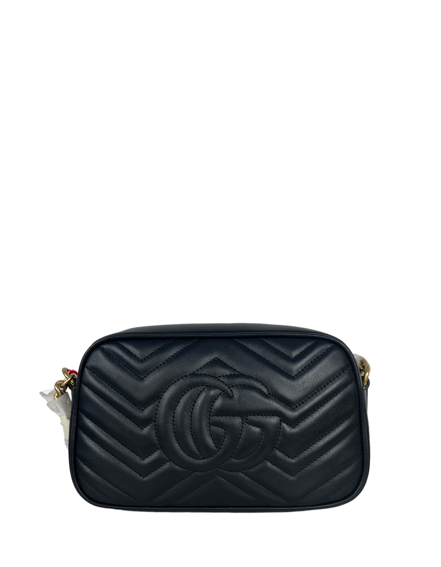 Gucci NEW Black GG Small Marmont Crossbody Bag