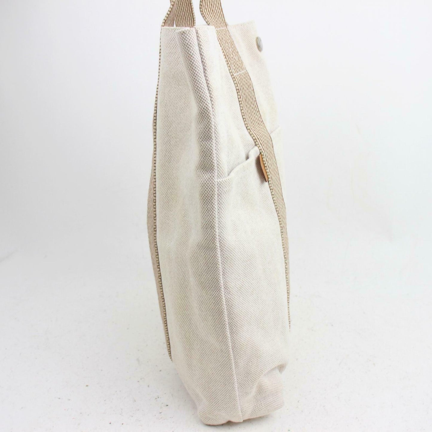 Hermes Luxury Tote Bag New Fourretout Cabas (Shc Canvas Beige