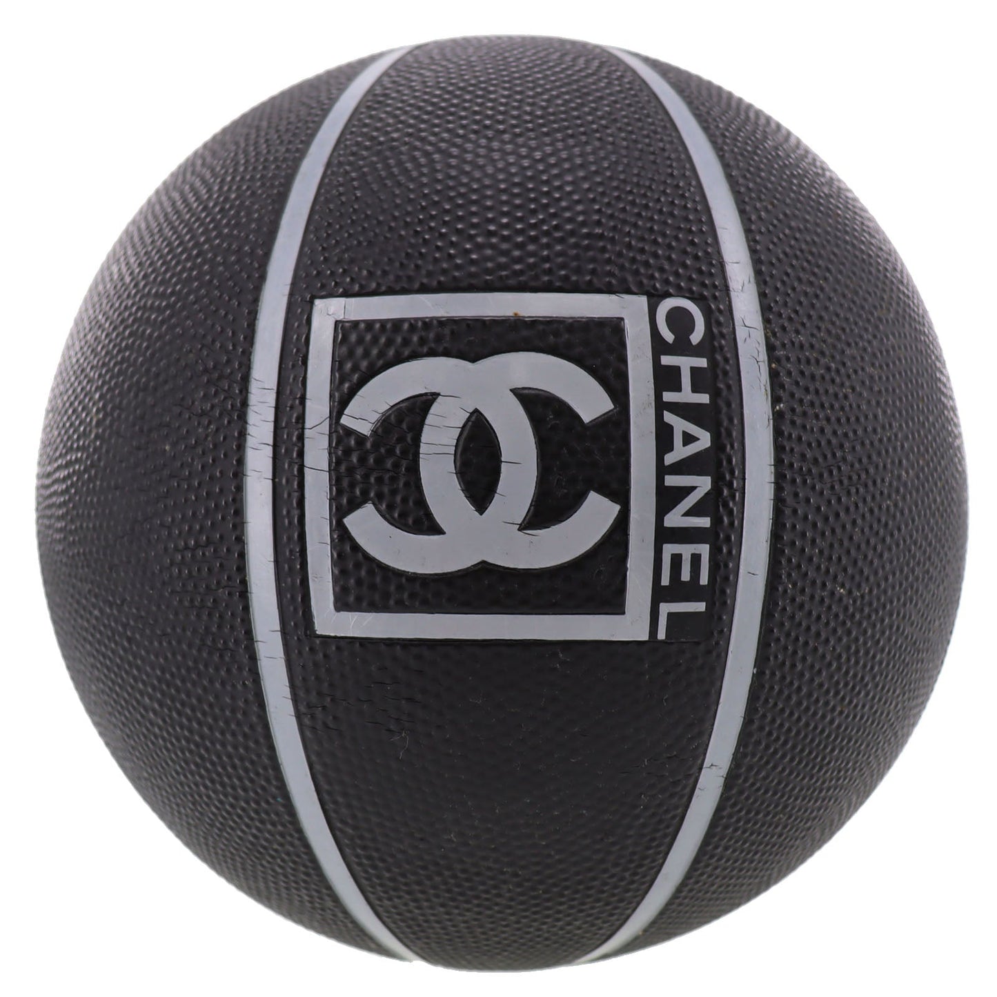 CHANEL Basketball Size 7 22cm Black Gray   #BR728