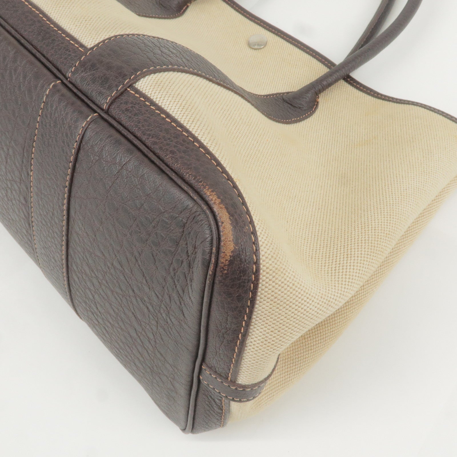 Hermes Luxury Garden Party Pm Tote Bag G Leather Canvas