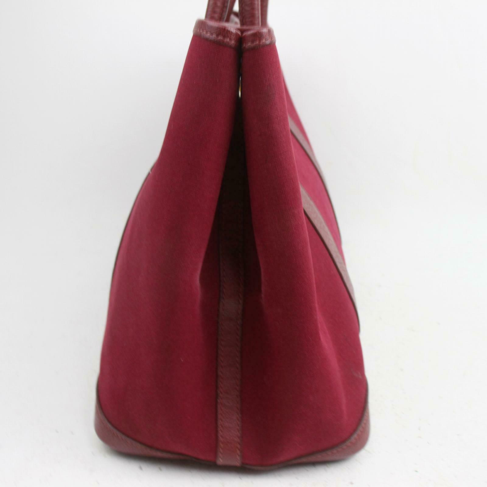 Hermes Luxury Tote Bag Garden Party Pm (Shc Canvas Red