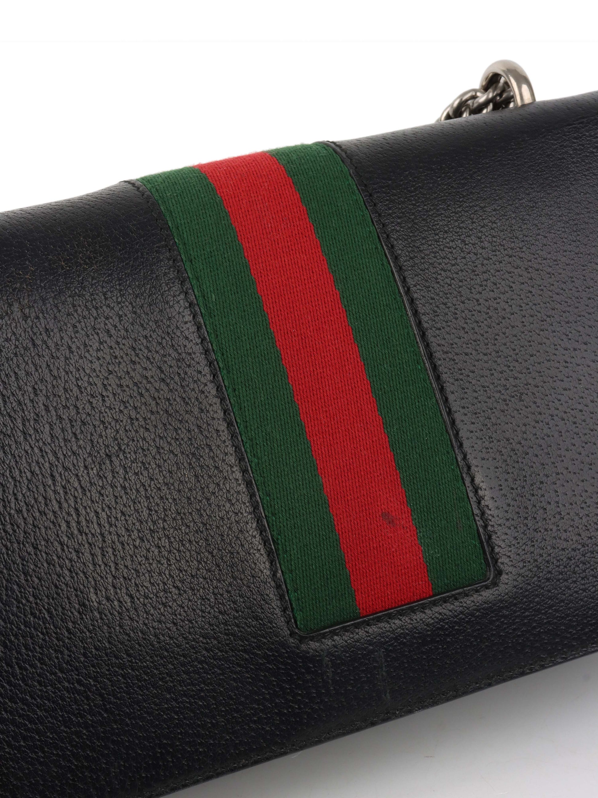 Gucci Small Black Dionysus Web Bag.