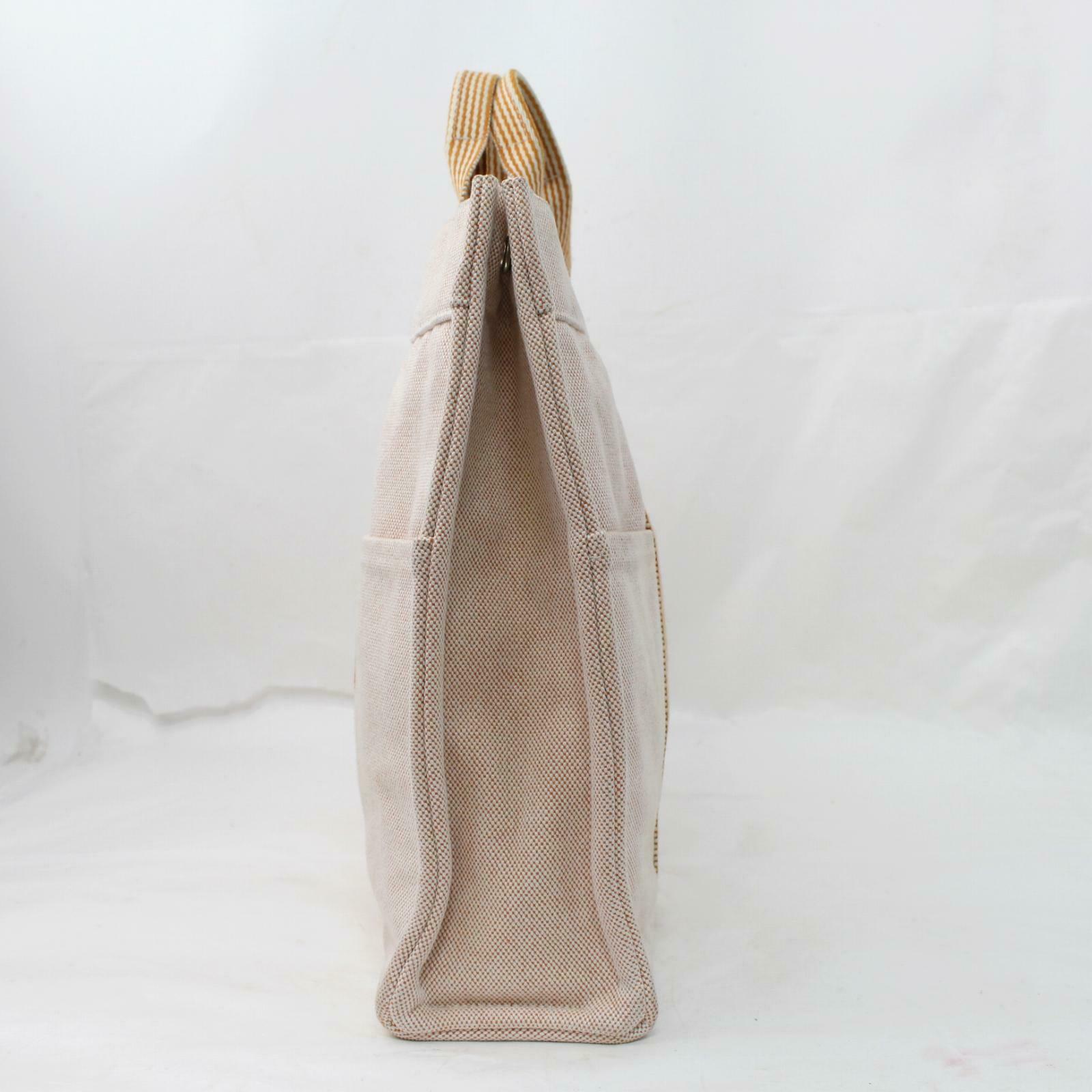 Hermes Luxury Tote Bag New Fourre Tout Tote Canvas Beige