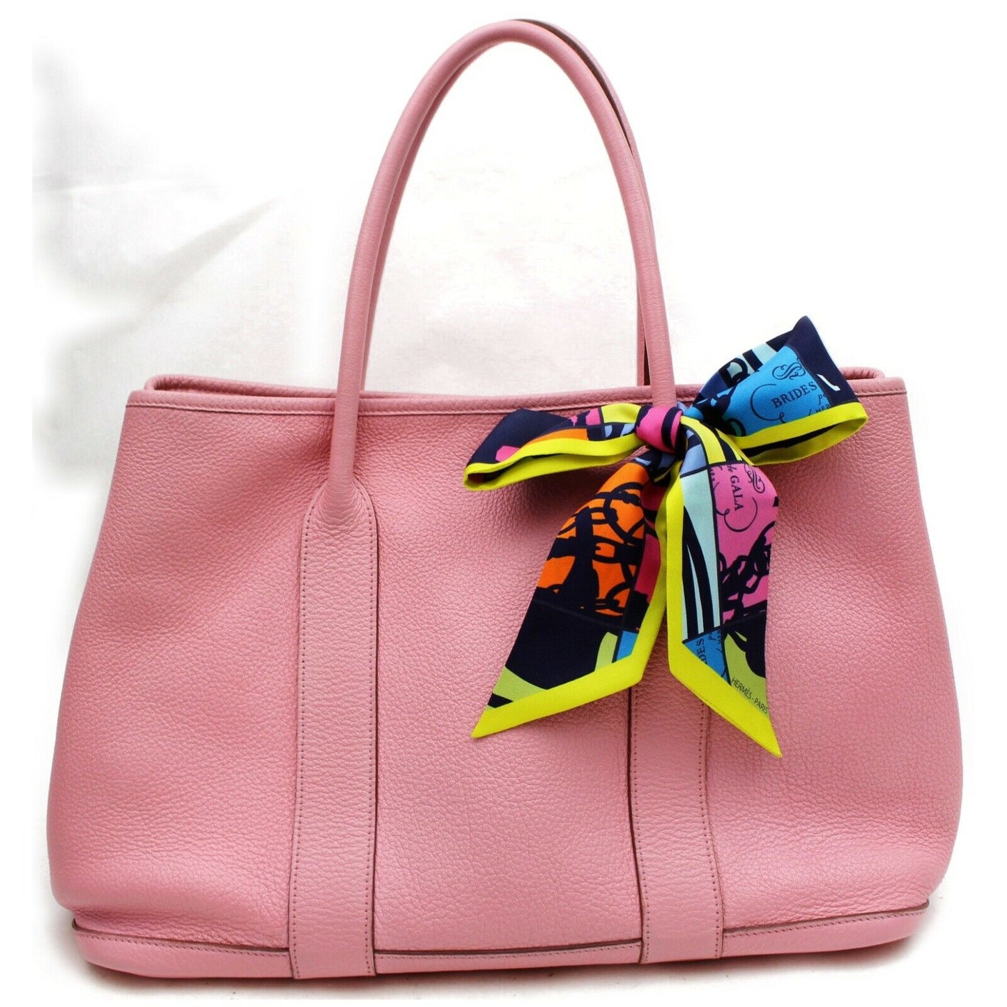 Hermes Luxury Tote Bag Garden Party Pm Negonda Leather Pink