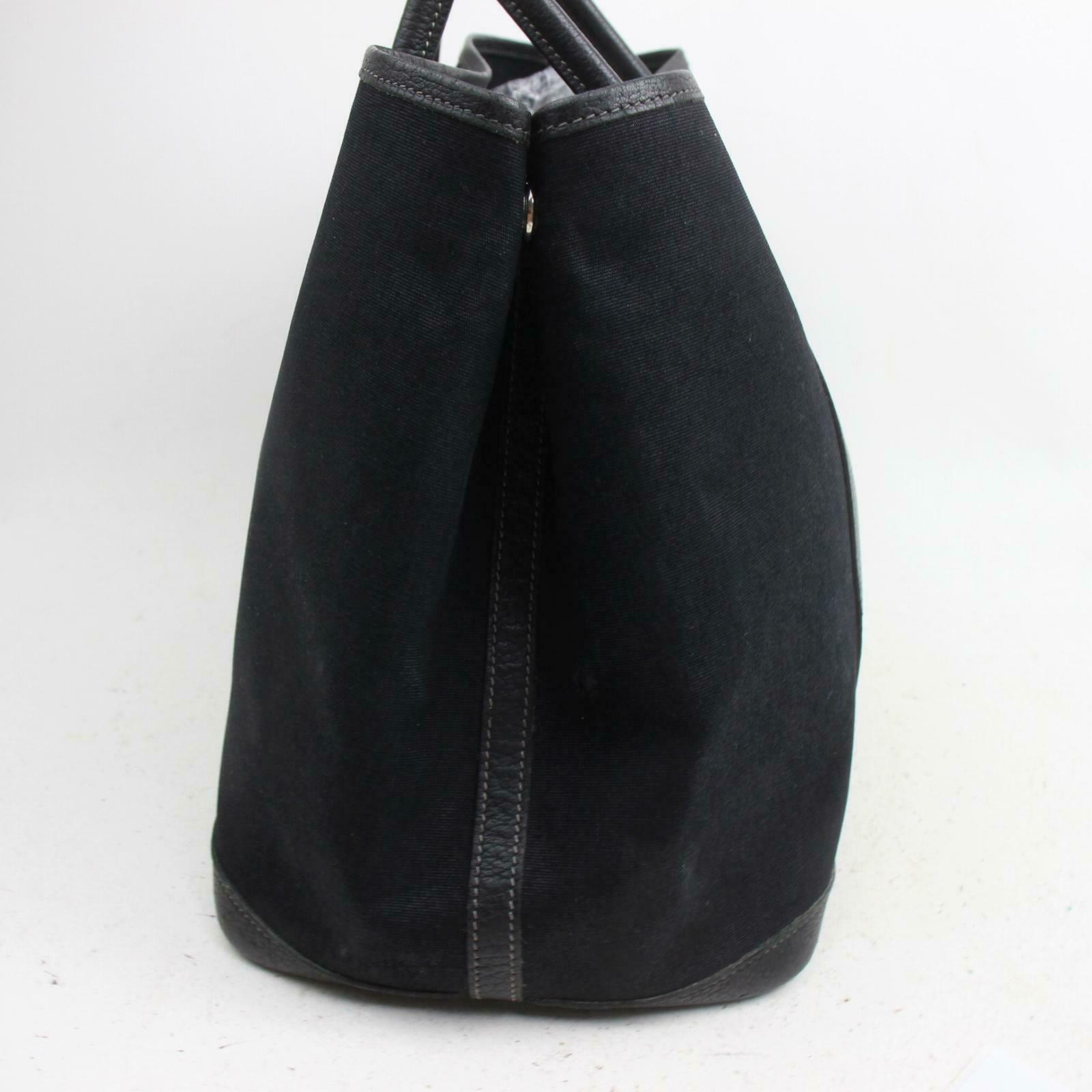 Hermes Luxury Tote Bag Garden Party Pm (Shc Canvas Black