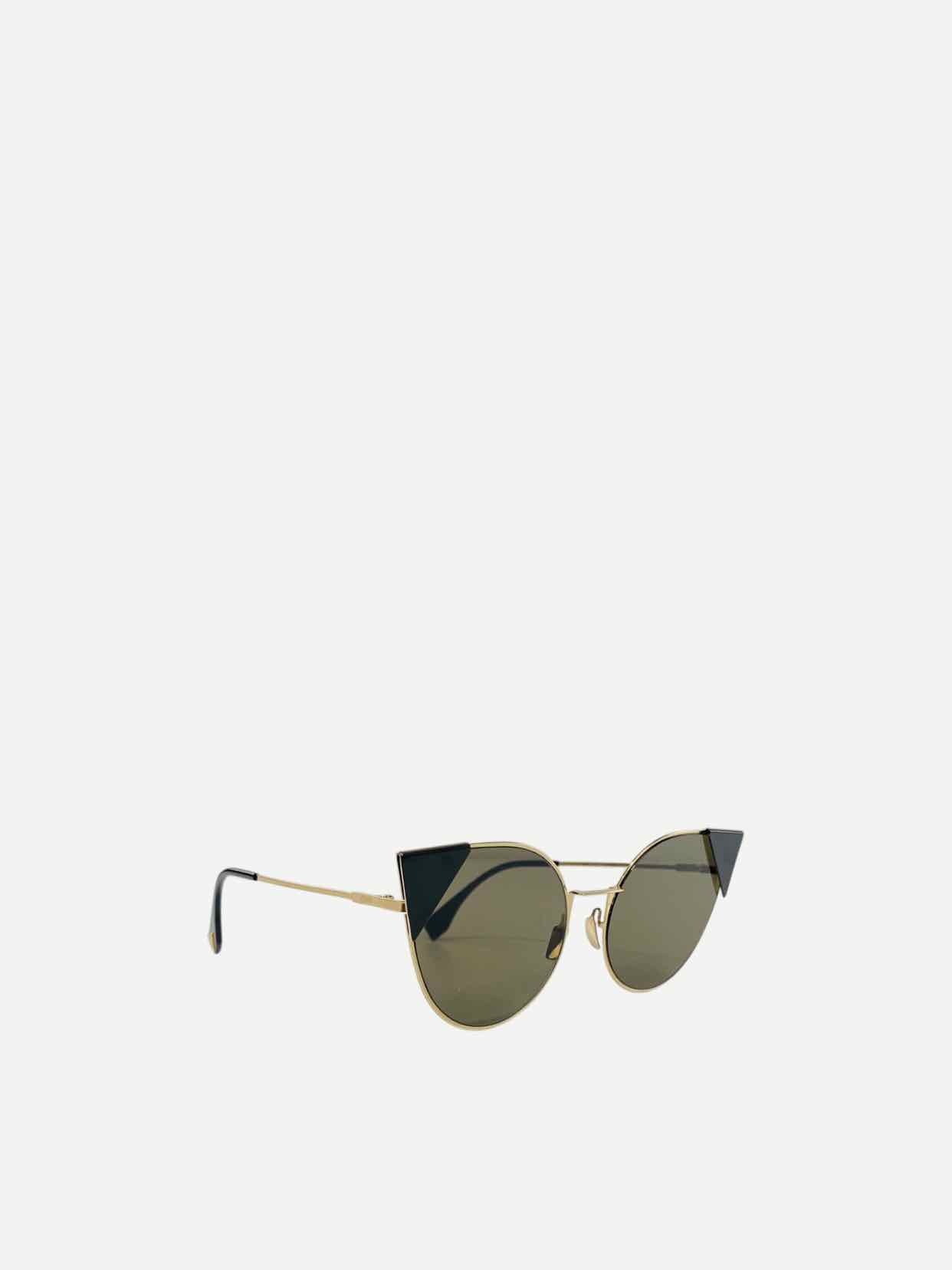 Fendi Sunglasses 8 Metal Black Brown