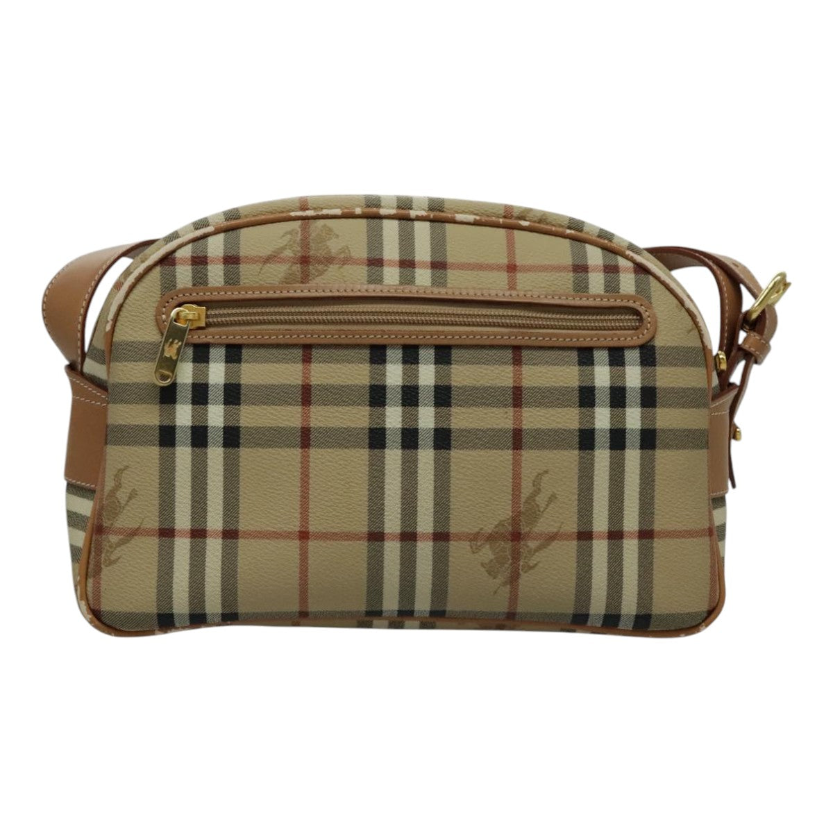 Burberry Nova Check Shoulder Bag Canvas Beige Shoulder Bag 68
