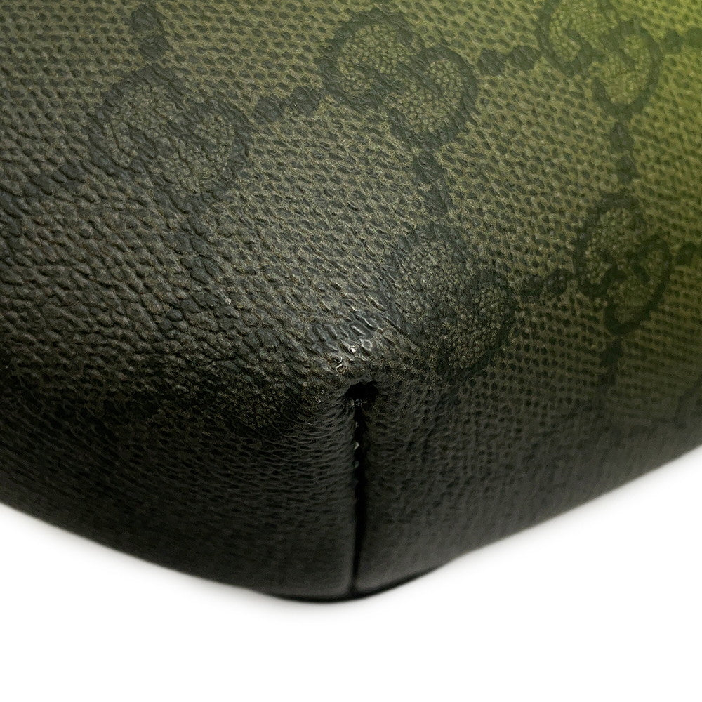 GUCCI Chroma Large Belt Bag Light Green/Black835810 GG Supreme Leather