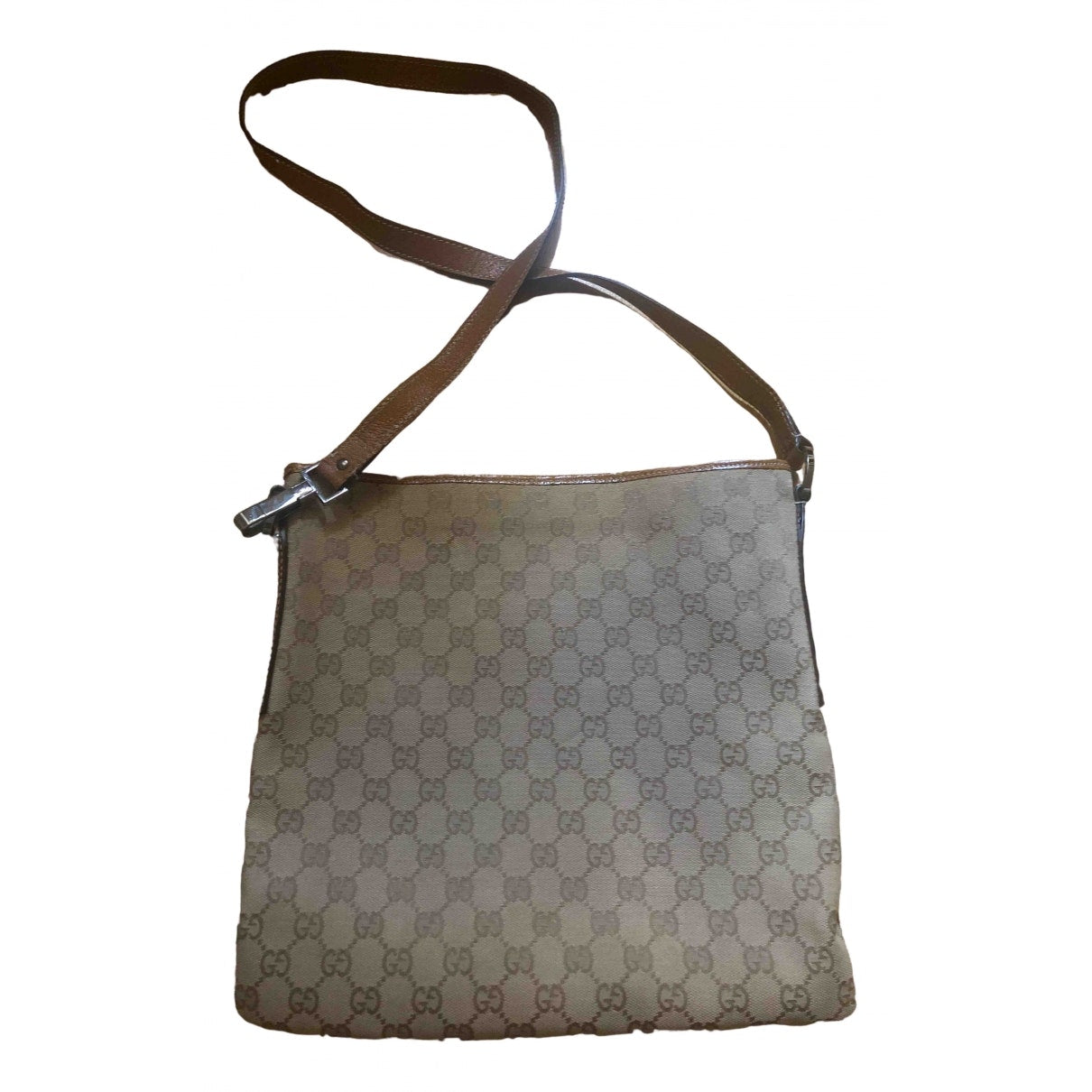 Gucci brown cloth handbag