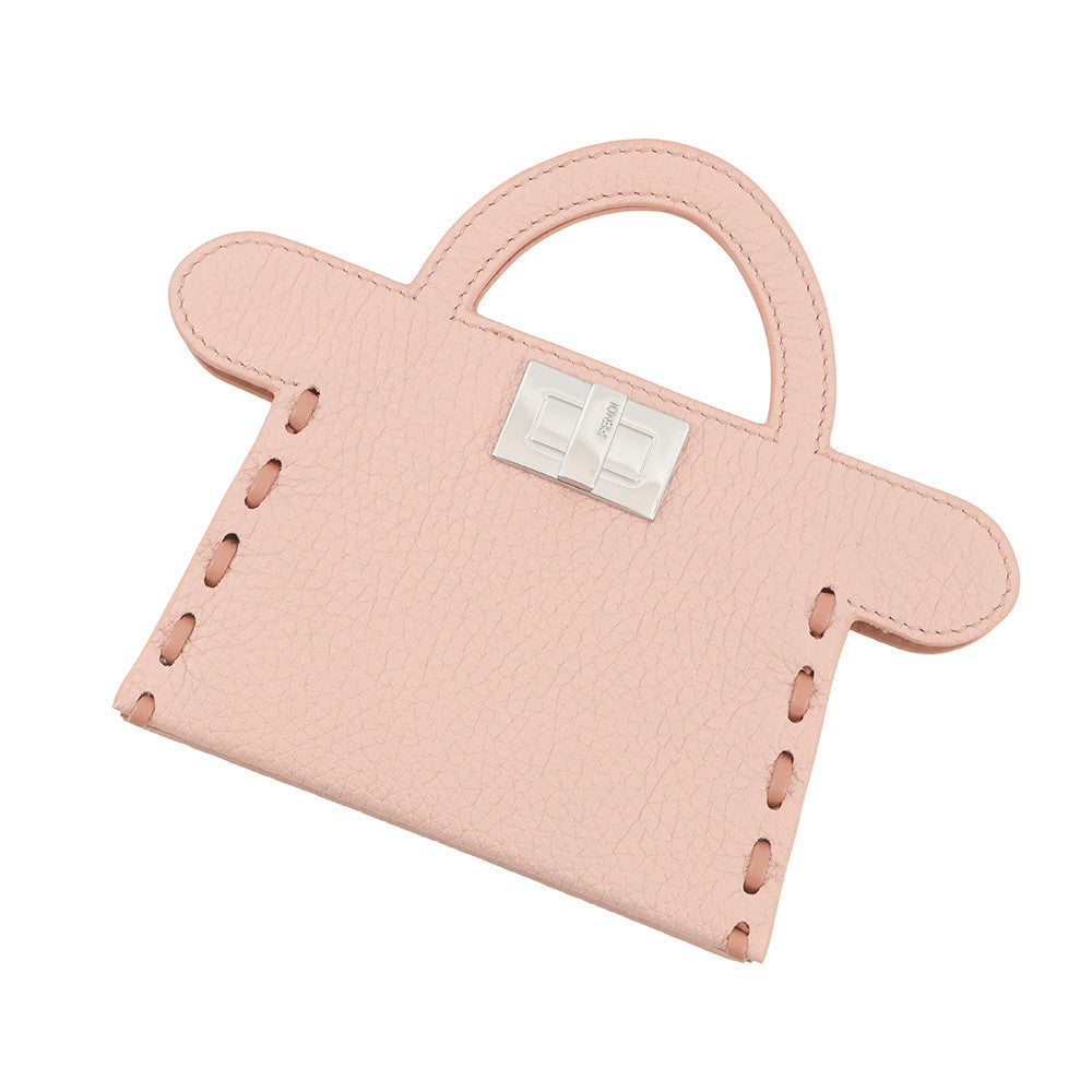 Fendi Peekaboo Selleria Card Case Pink8M0511 Calf Leather Handbag