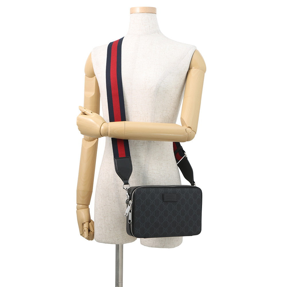 GUCCI GG Black Shoulder Bag Black774161 GG Supreme Size Small