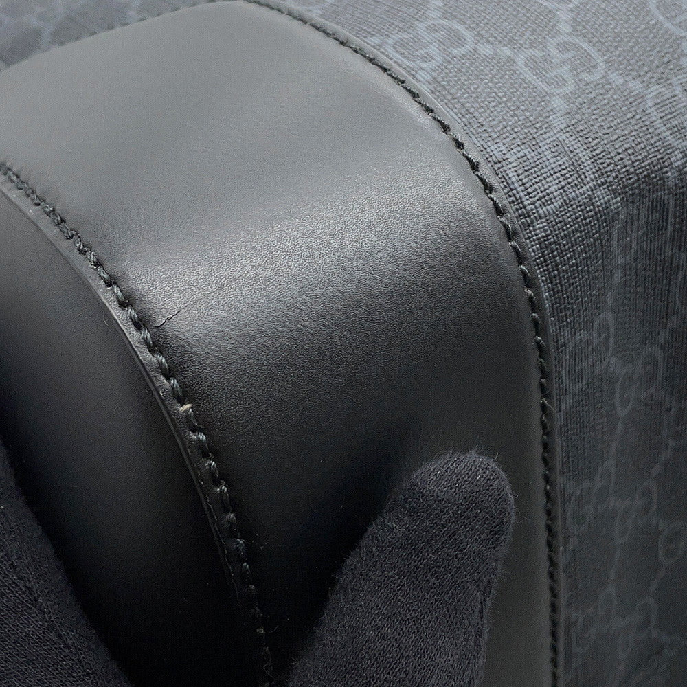 GUCCI GGBlack Carry-On Duffle Bag Black478323 GG Supreme Leather