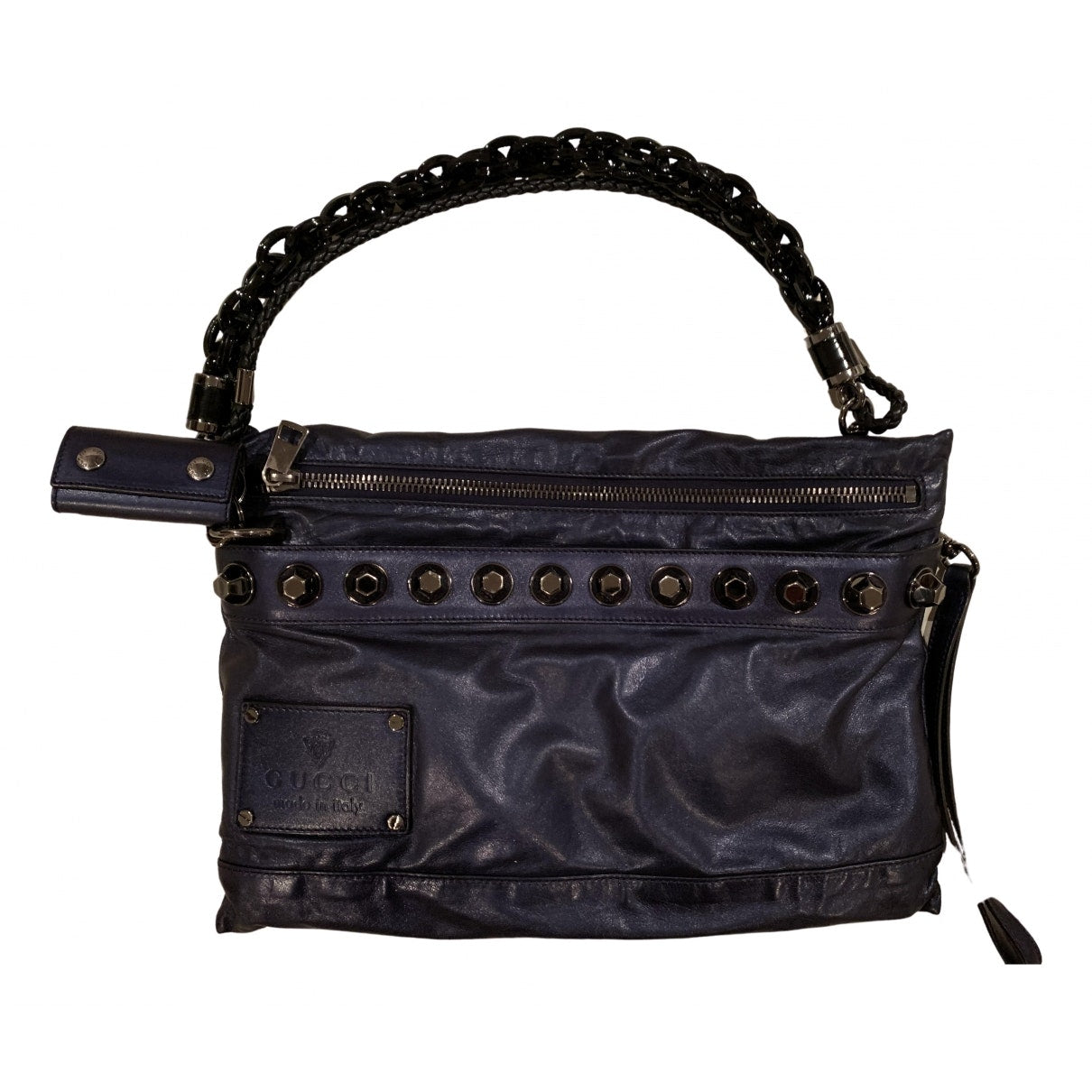 Gucci blue leather handbag