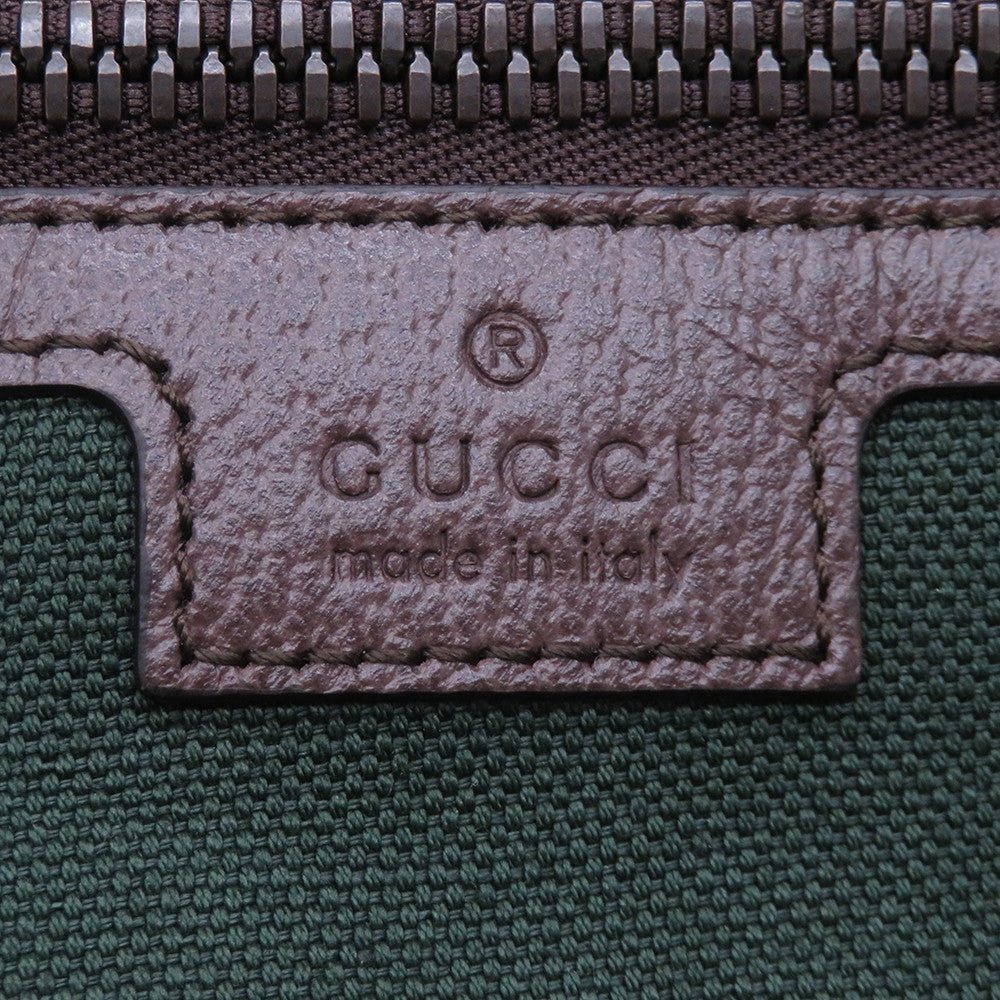 GUCCI GG Supreme Savoy Large Duffle Bag Beige/Brown/Green834458 GG Supreme Leather Size Large