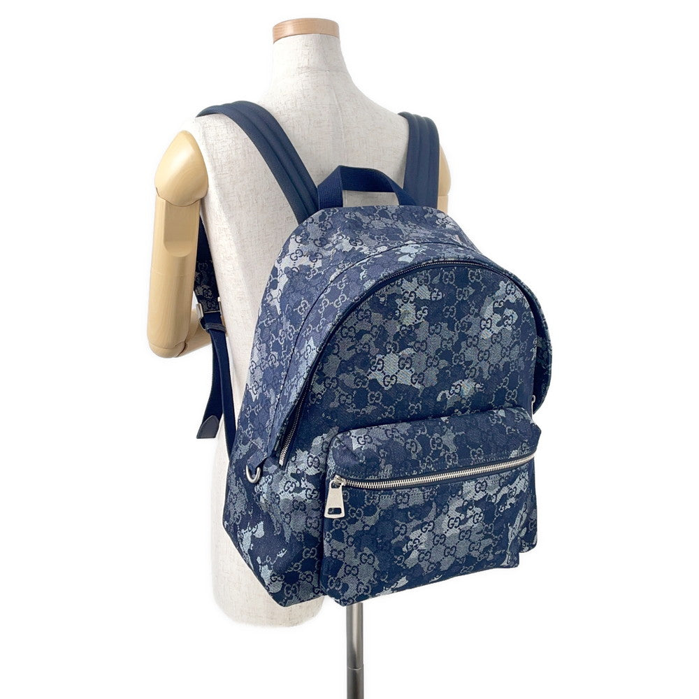 GUCCI GGDenim Large Backpack Navy849008 GGDenim
