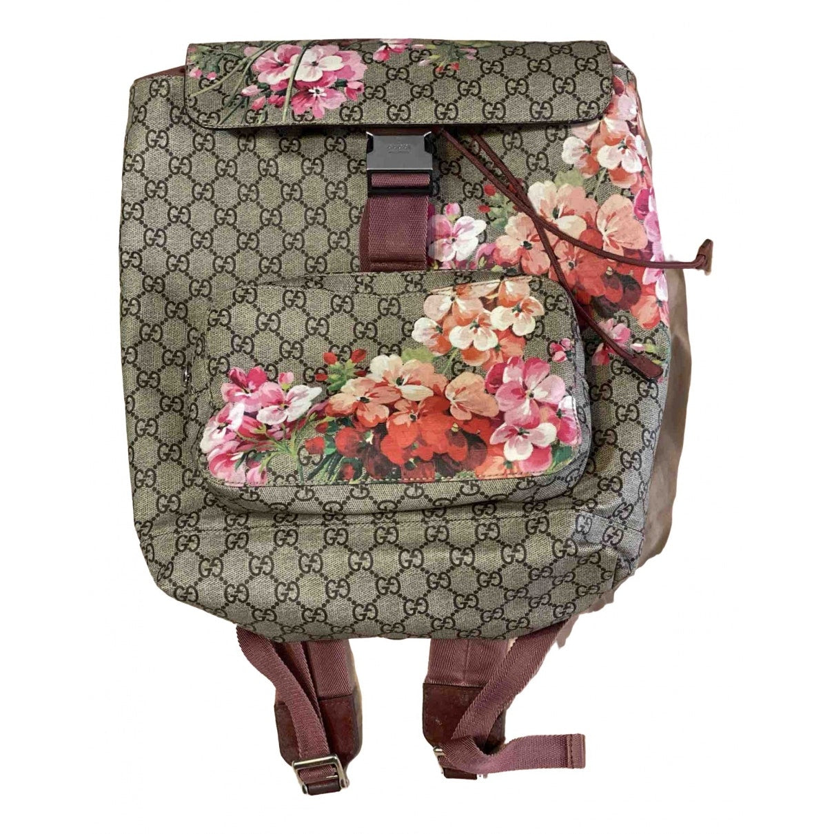 Gucci beige cloth backpacks