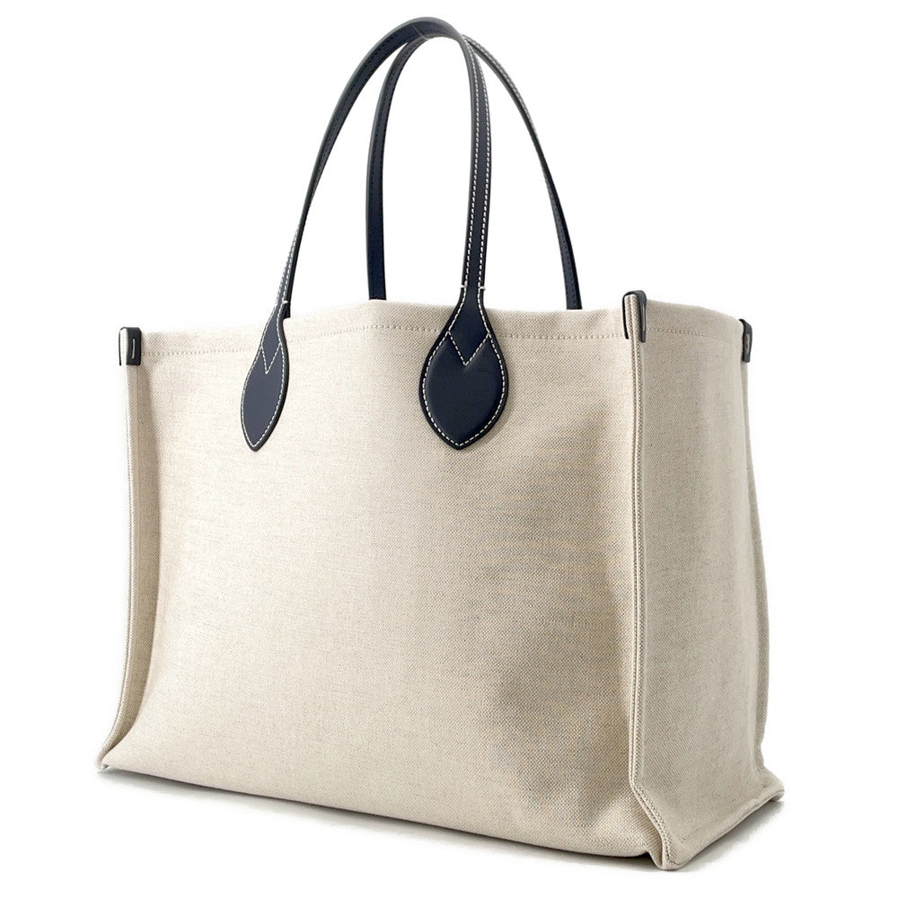 GUCCI Gucci Print Tote Bag Ivory/Navy772176 Canvas Leather