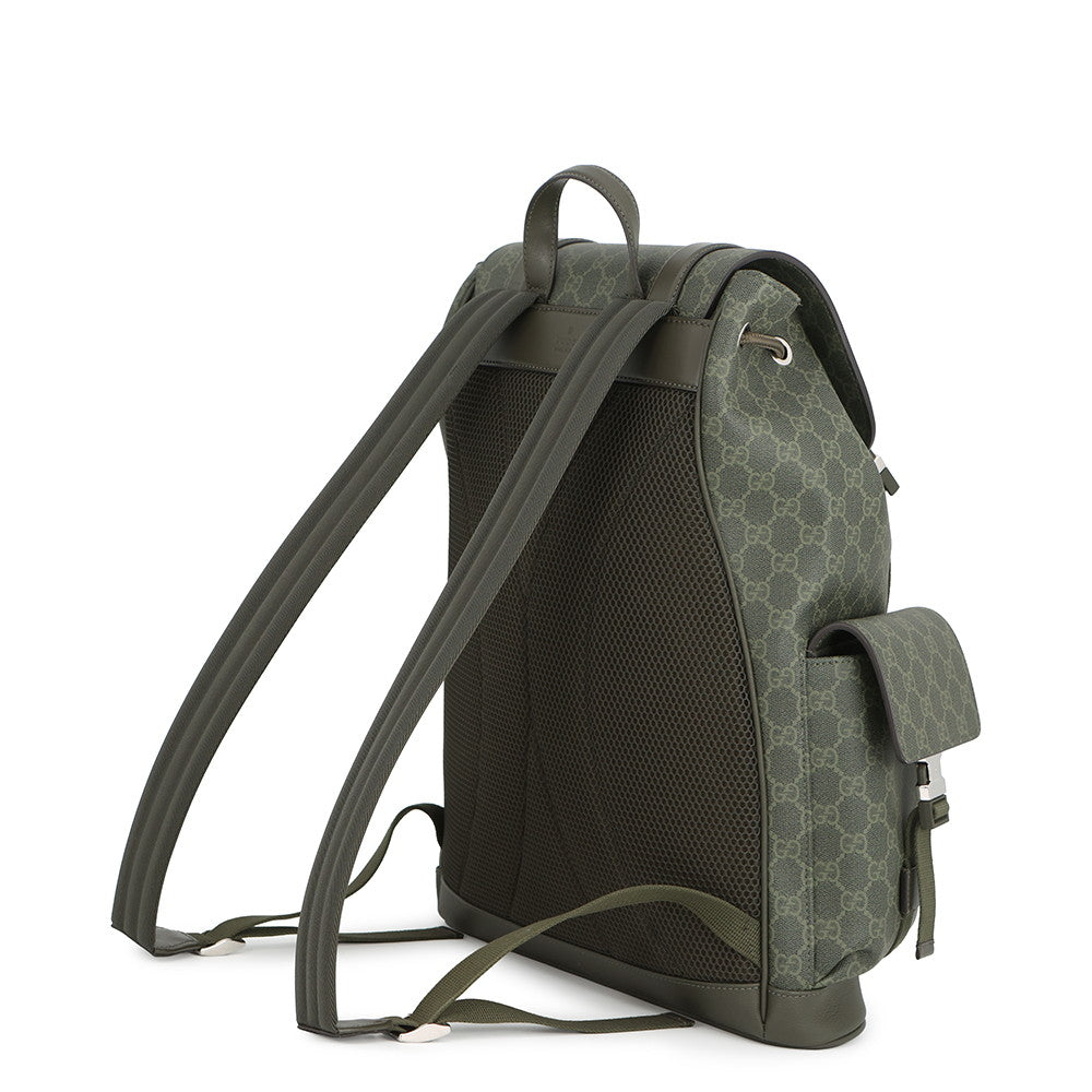 GUCCI GG Supreme Backpack Green792080 GG Supreme Size Large