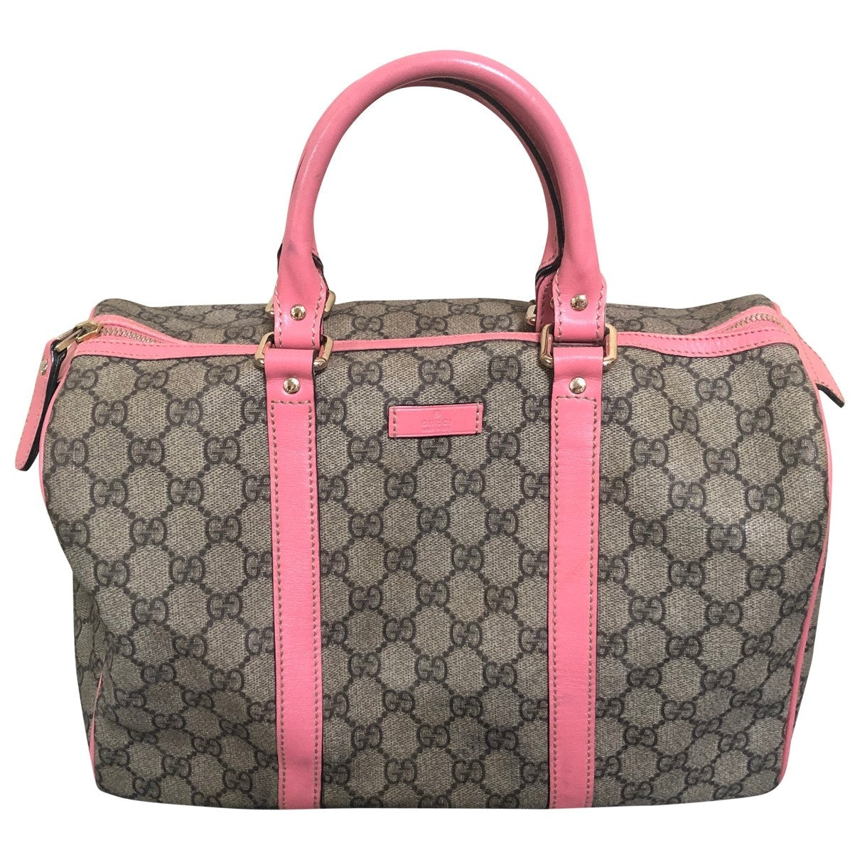 Gucci boston pink cloth handbag