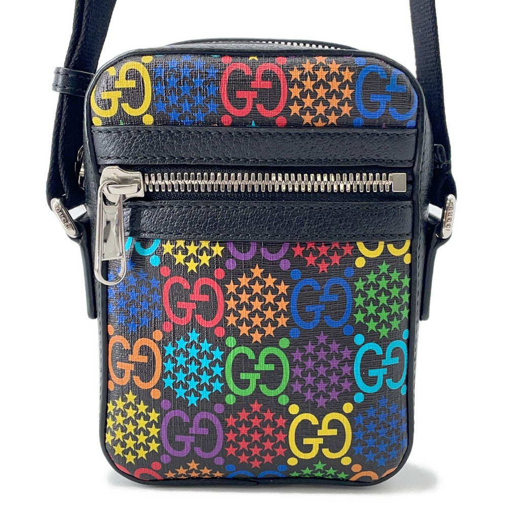 GUCCI GG Psychedelic Shoulder Bag Black/Multicolor598103 GG Psychedelic Leather