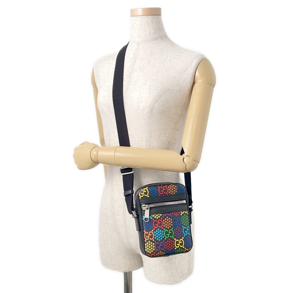 GUCCI GG Psychedelic Shoulder Bag Black/Multicolor598103 GG Psychedelic Leather