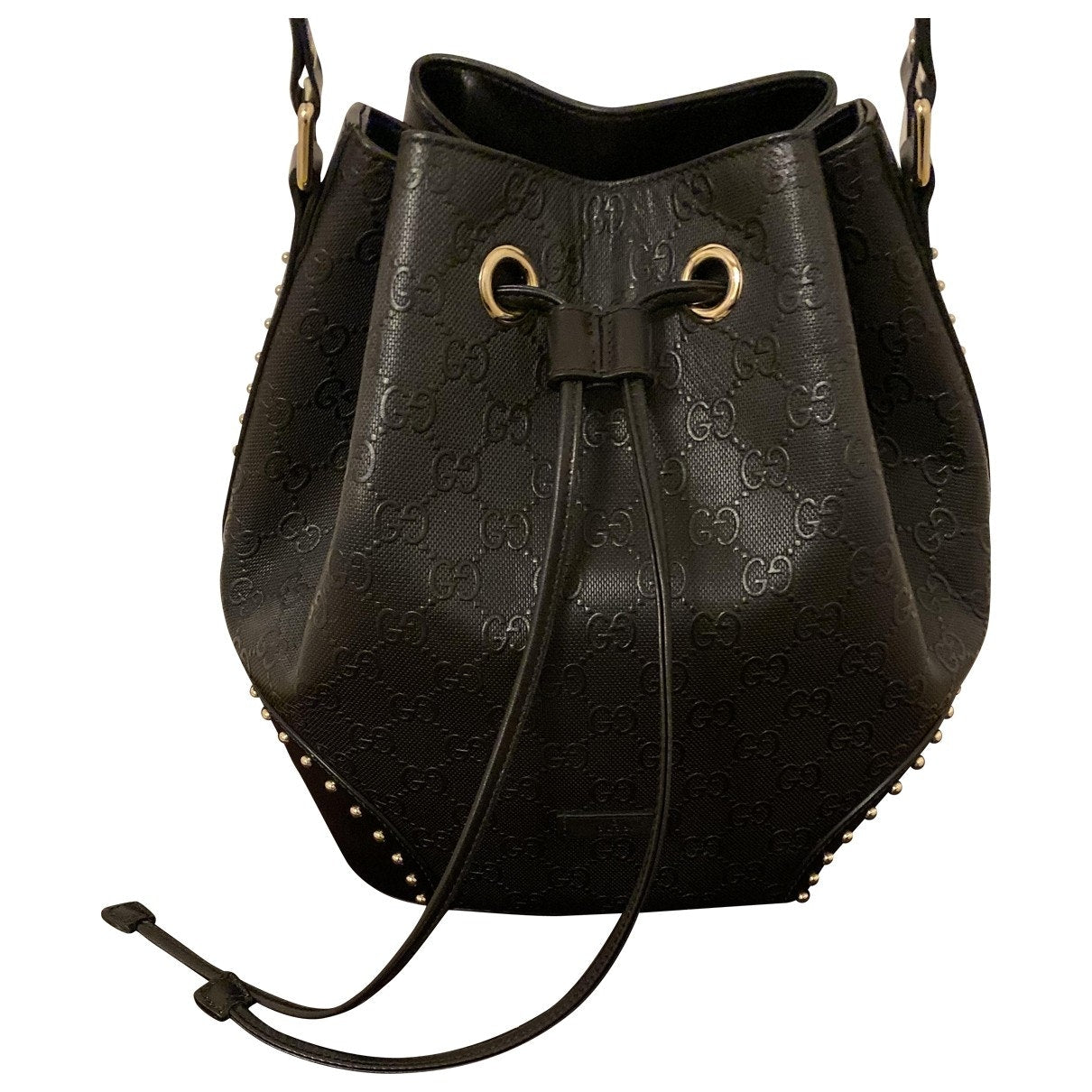 Gucci black leather handbag