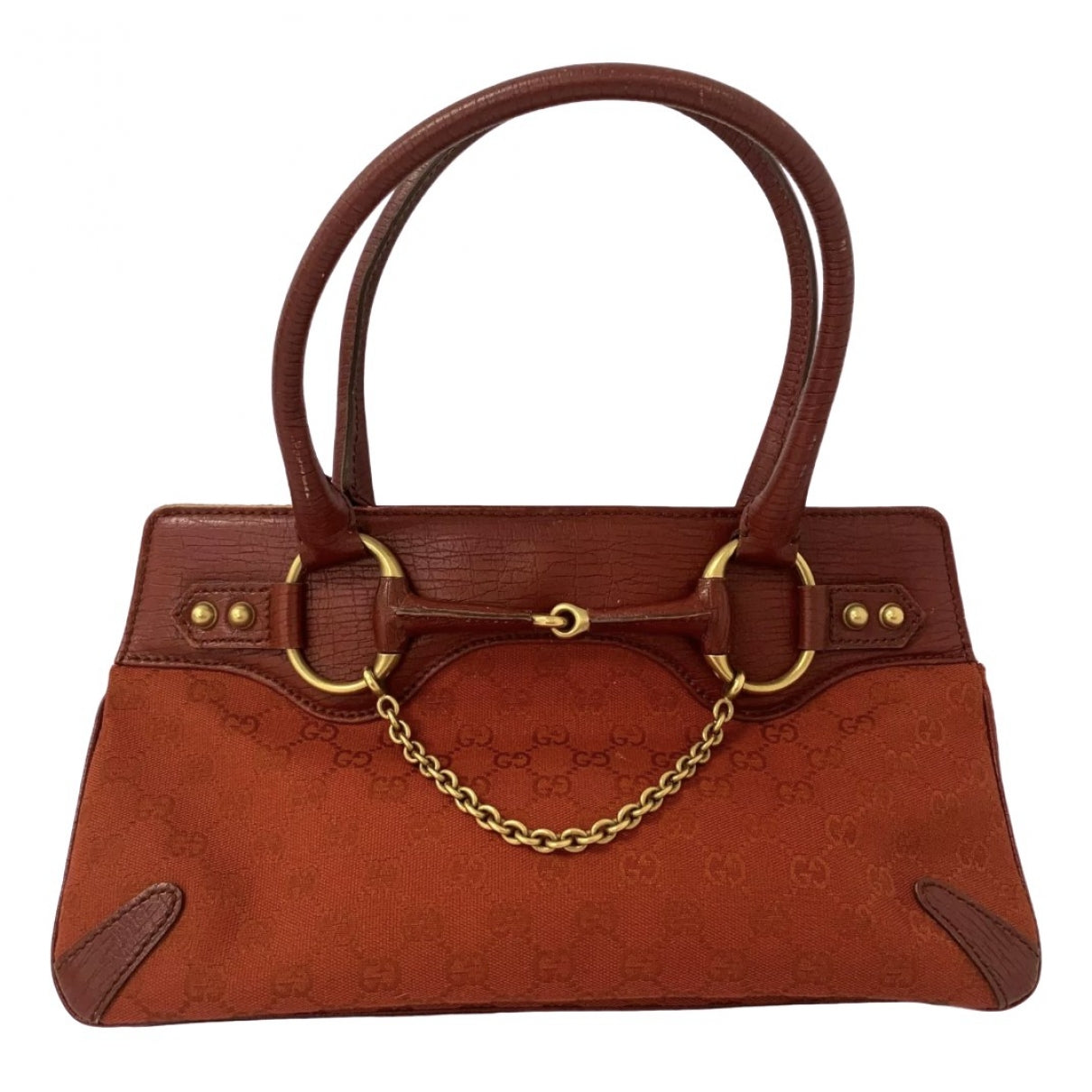 Gucci red cloth handbag