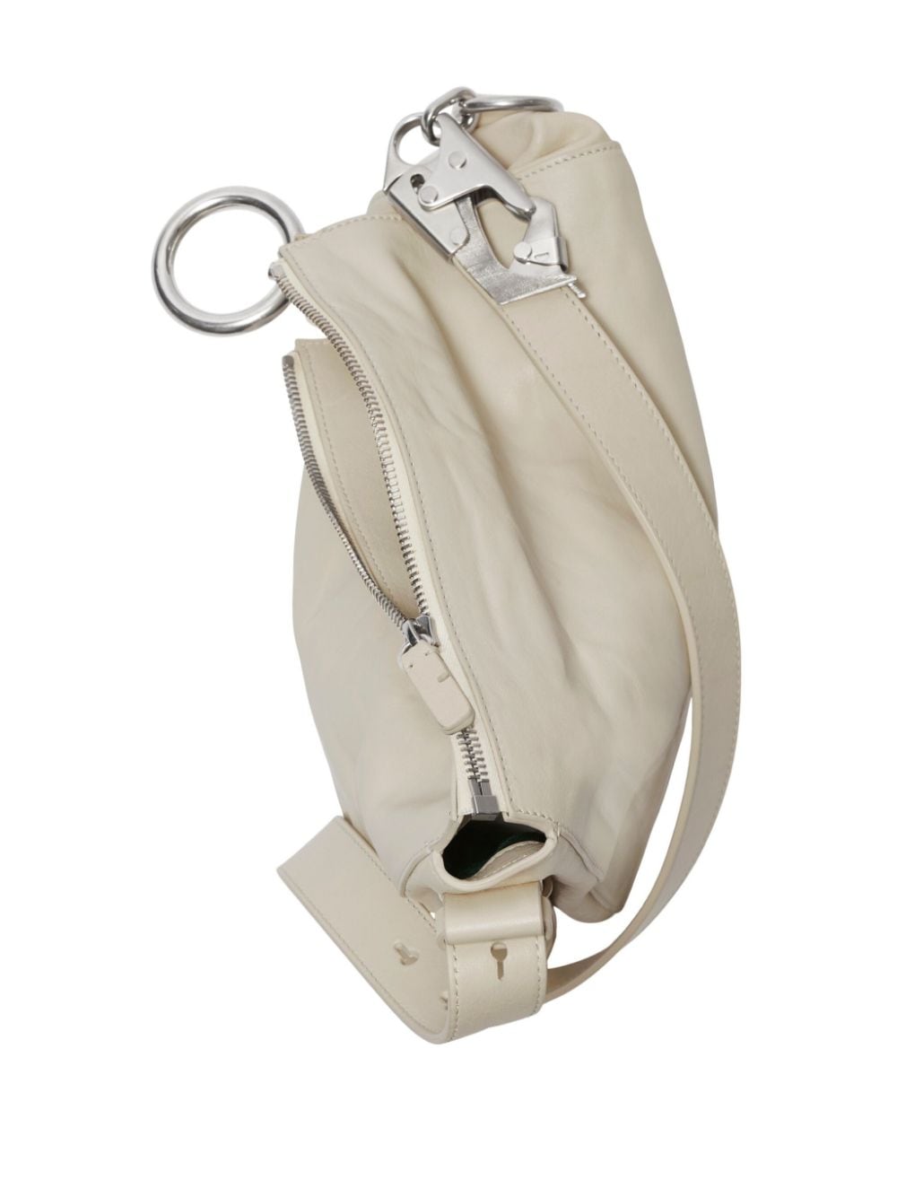 Burberry Women Knight Shoulder Bag Leather Small Womens Bags White