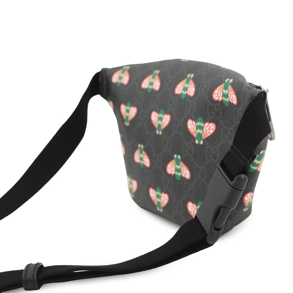 GUCCI GG Supreme Crossbody Bag Bee Black675181 GG Supreme