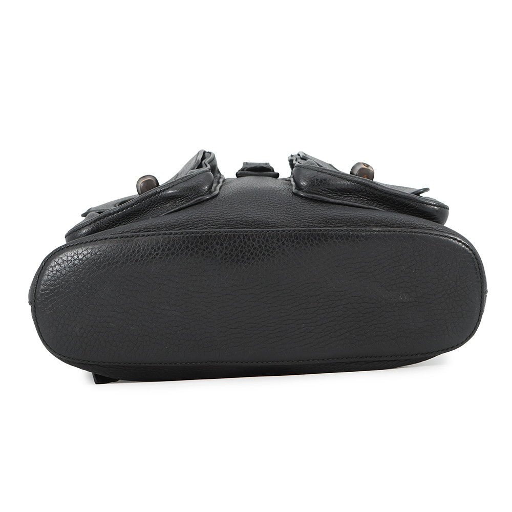 GUCCI Bamboo Backpack Black370833 Leather