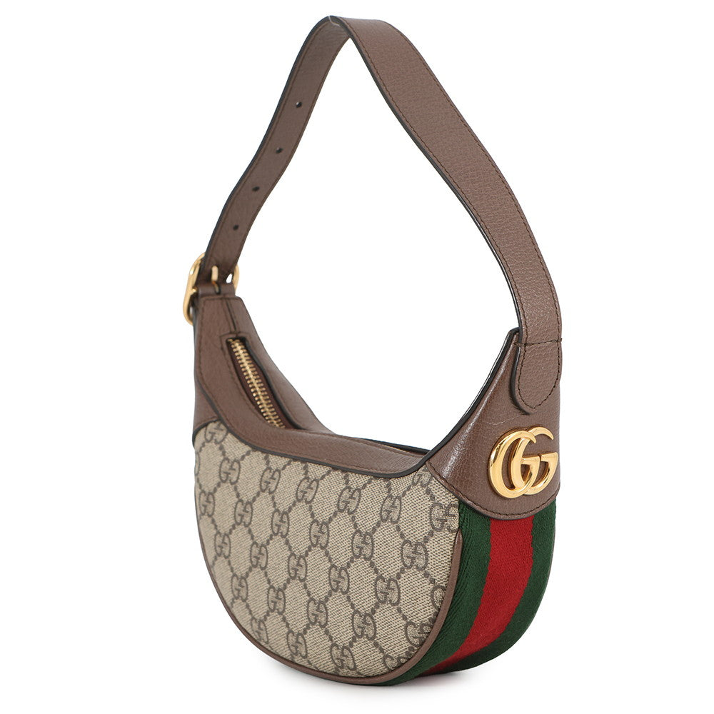 GUCCI Ophidia GG mini bag Beige/Brown658551 GG Supreme Leather