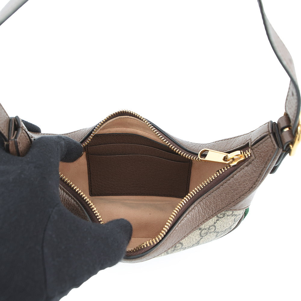 GUCCI Ophidia GG mini bag Beige/Brown658551 GG Supreme Leather