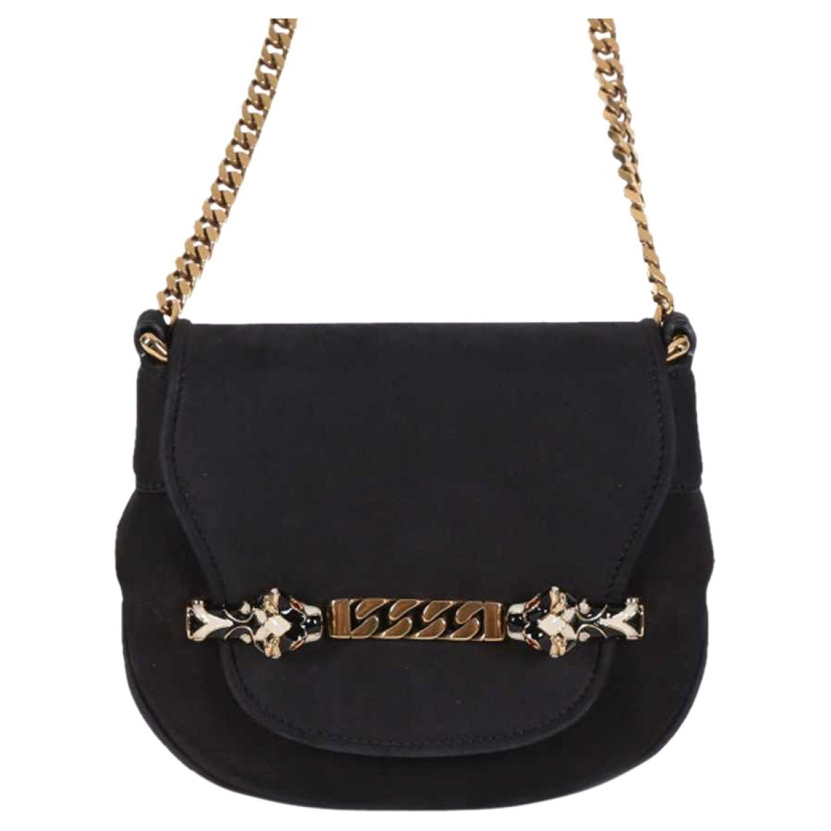 Gucci black suede handbag