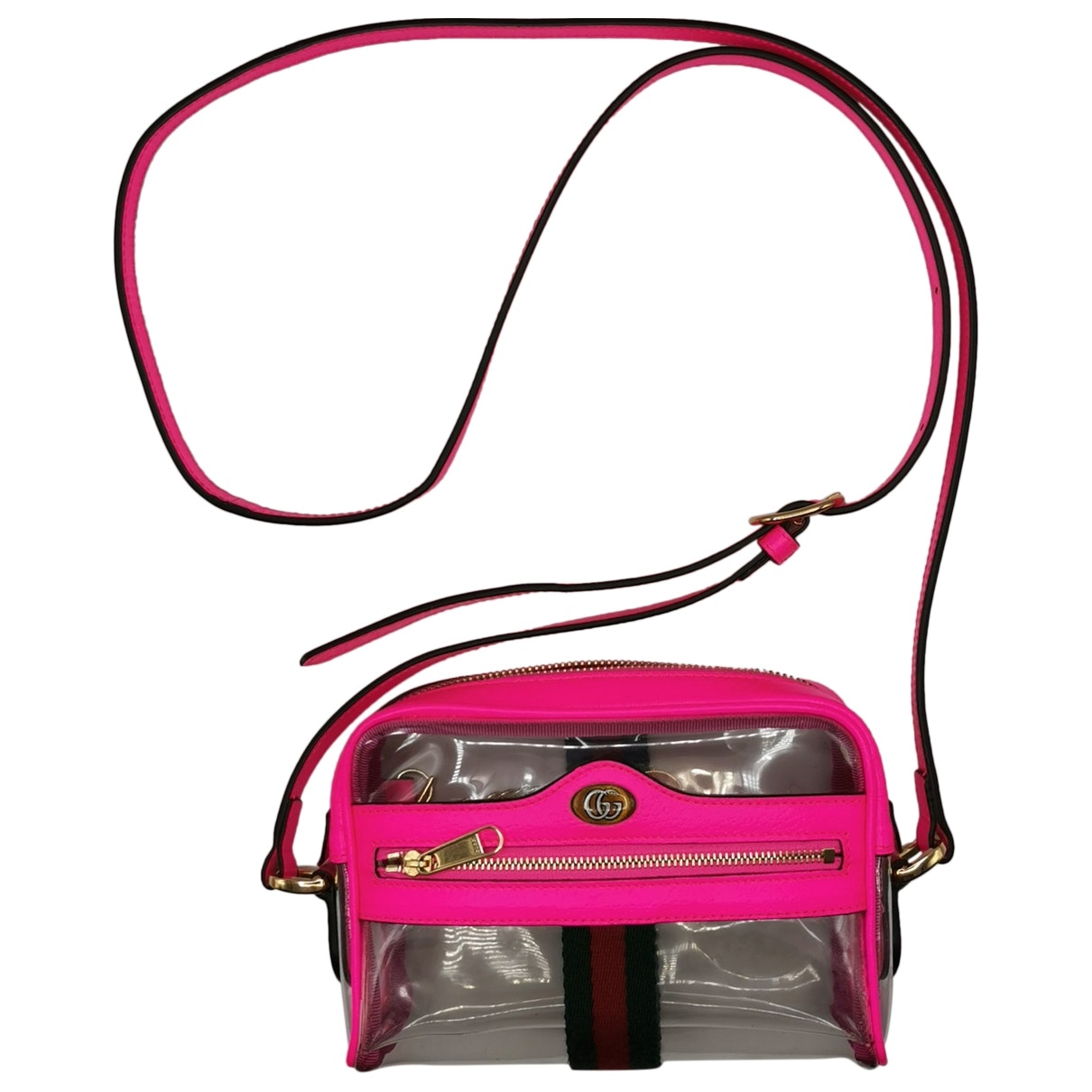 Gucci ophidia pink plastic handbag