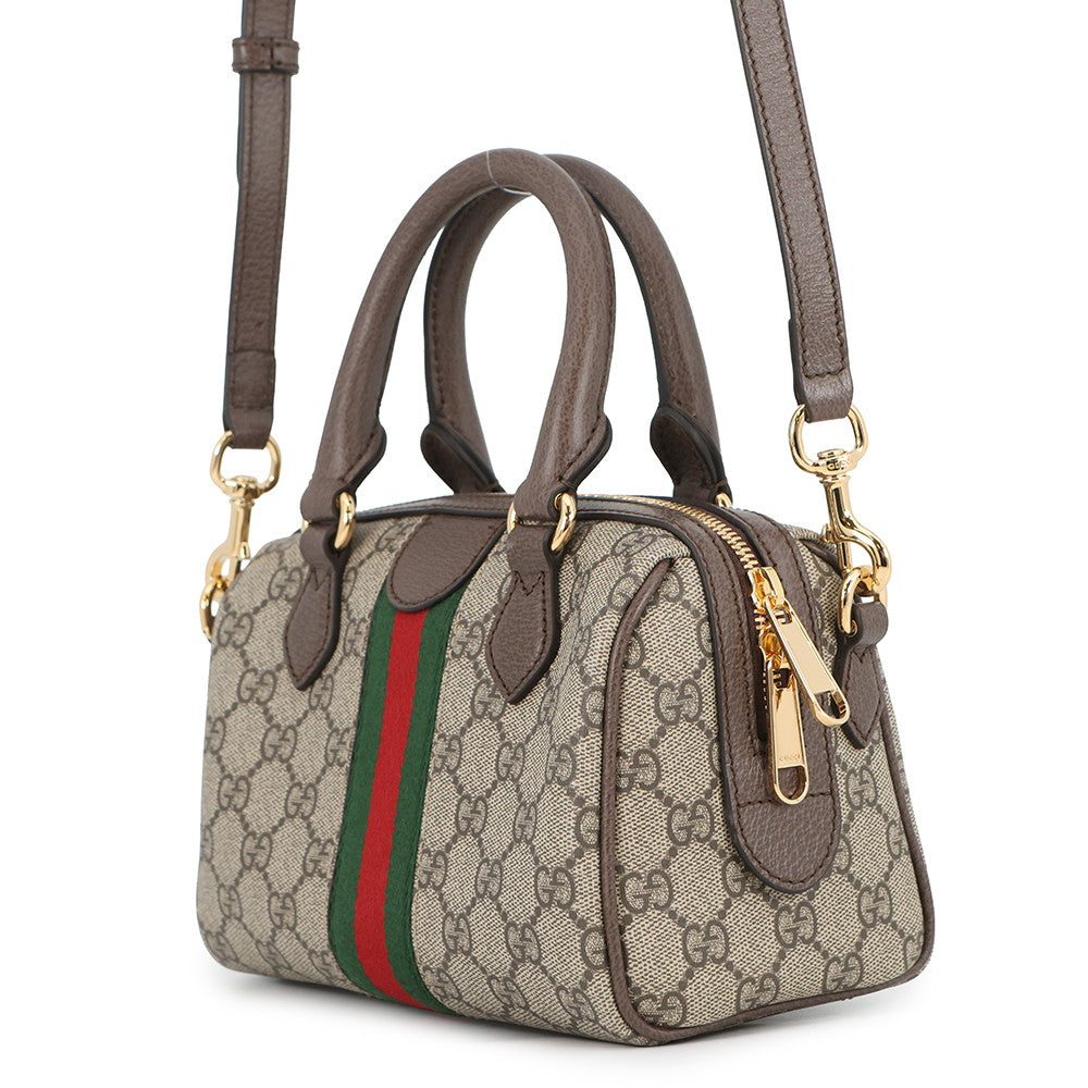 GUCCI Ophidia GG Supreme Travel Bag Beige/Brown772053 GG Supreme Leather Size Small