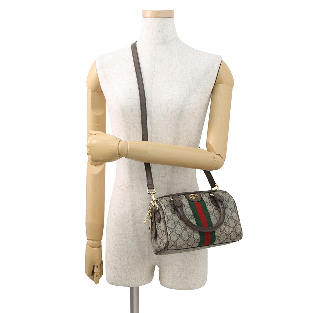 GUCCI Ophidia GG Supreme Travel Bag Beige/Brown772053 GG Supreme Leather Size Small