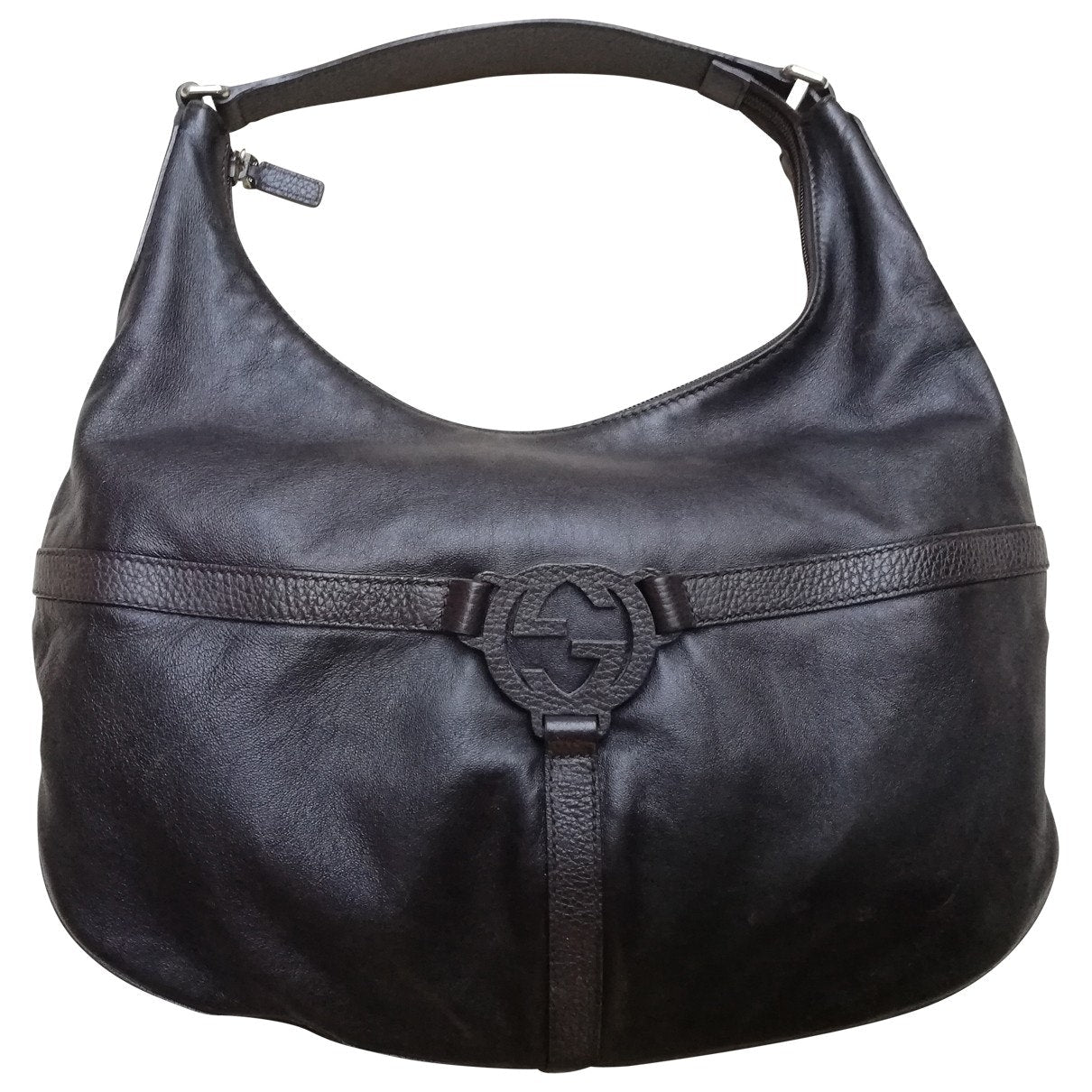 Gucci brown leather handbag