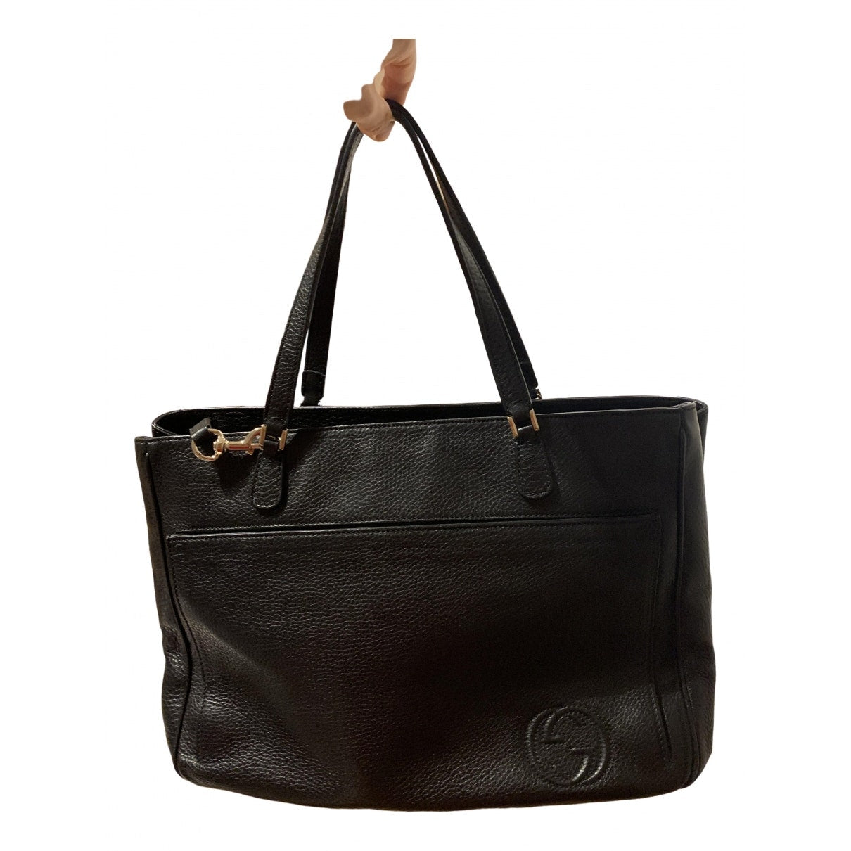 Gucci soho black leather handbag