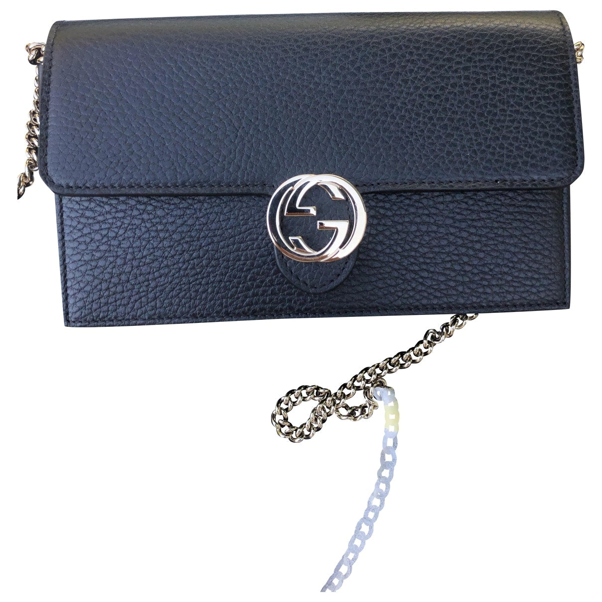 Gucci black leather handbag