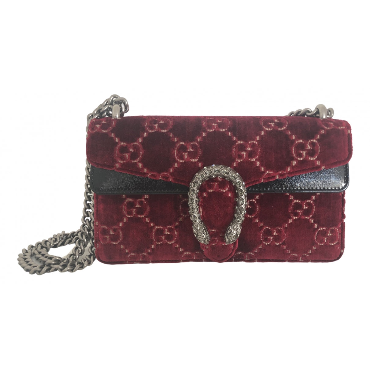 Gucci dionysus burgundy velvet handbag