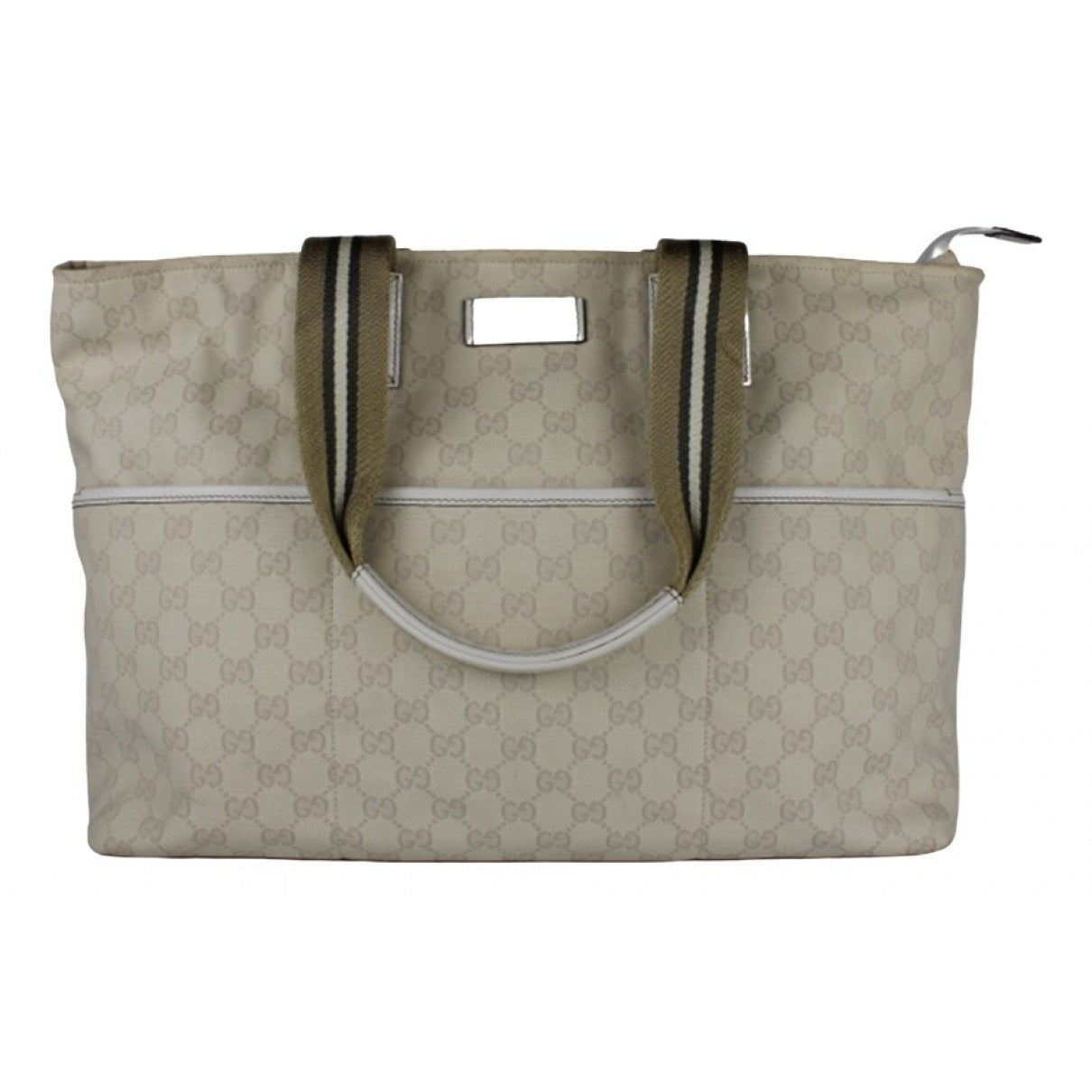 Gucci ecru cloth handbag