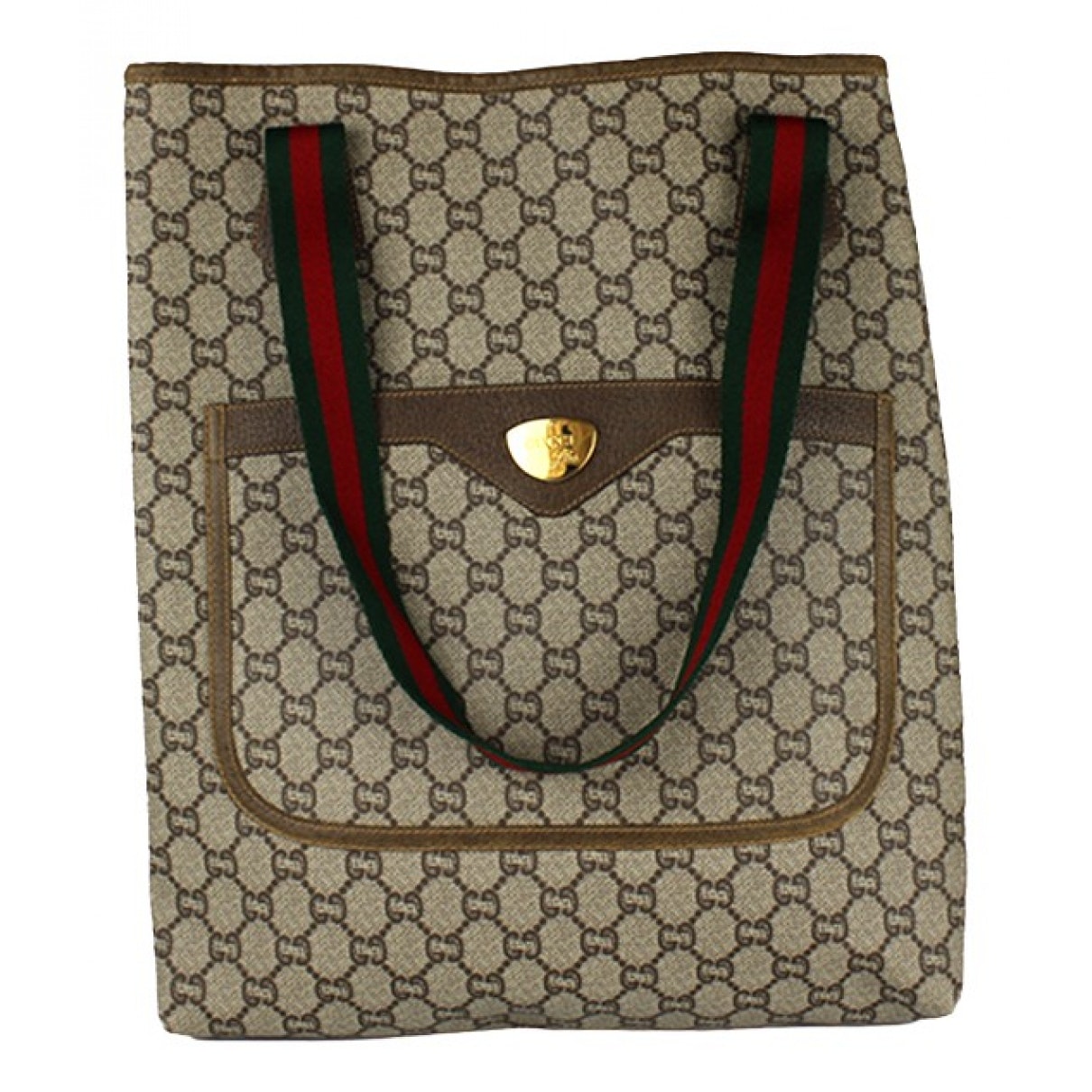 Gucci beige cloth handbag