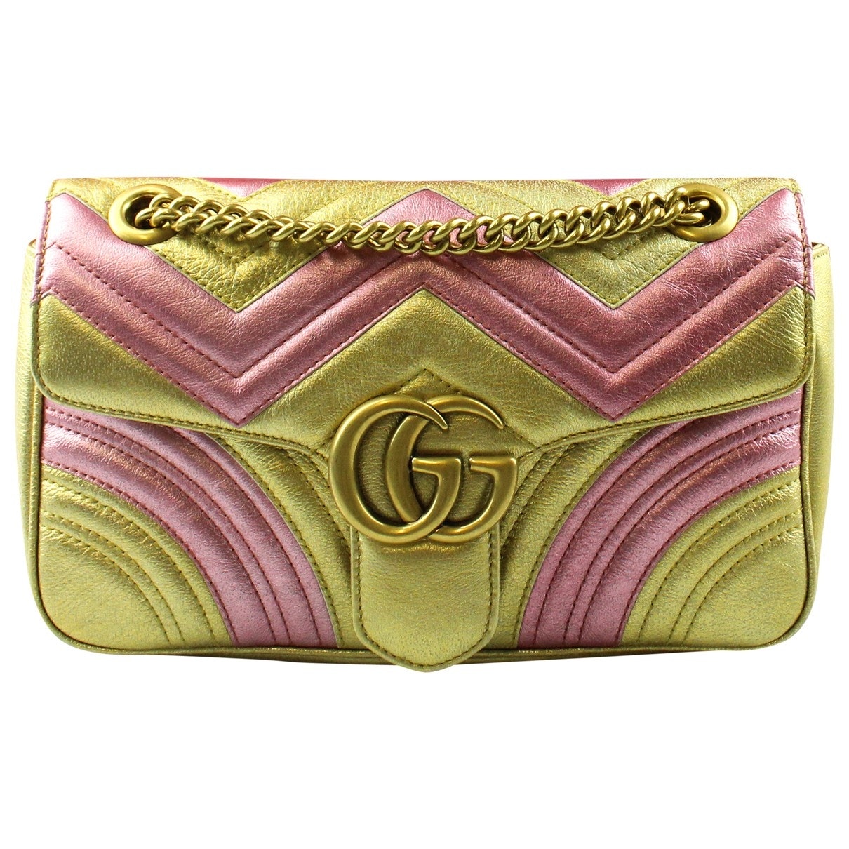 Gucci marmont multicolour leather handbag