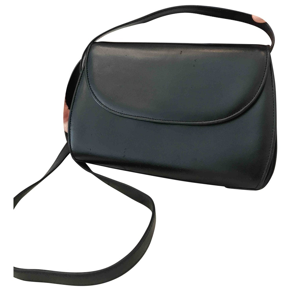 Gucci navy leather handbag