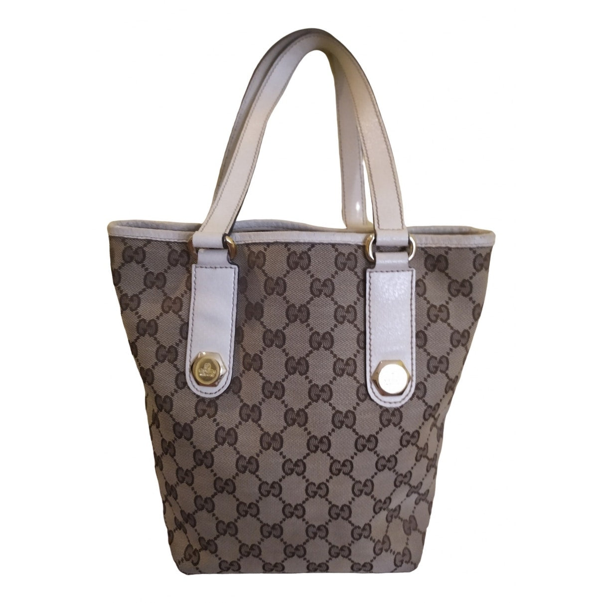 Gucci brown cloth handbag