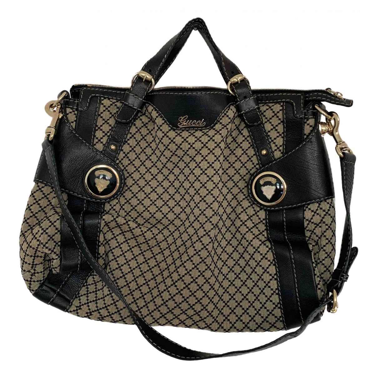 Gucci beige cloth handbag
