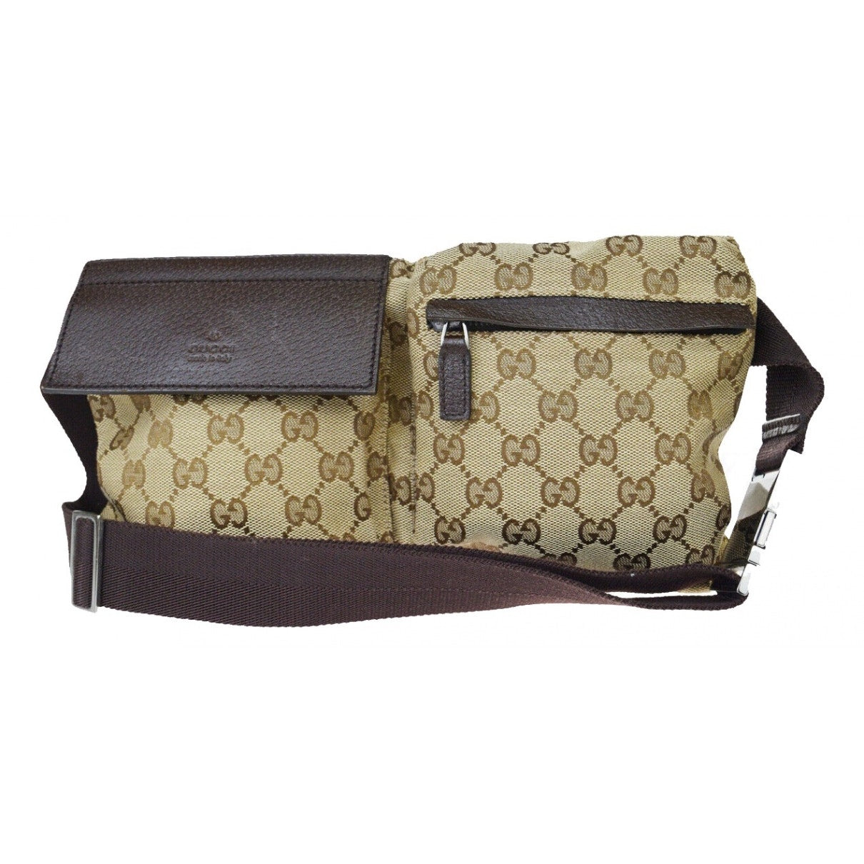 Gucci brown leather backpacks