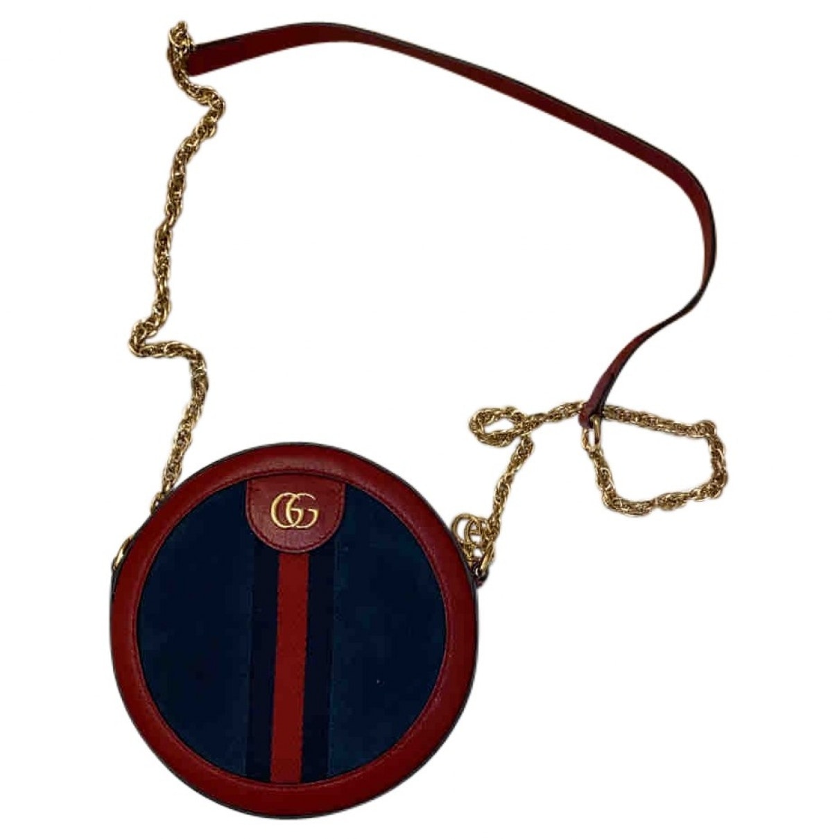 Gucci ophidia blue suede handbag