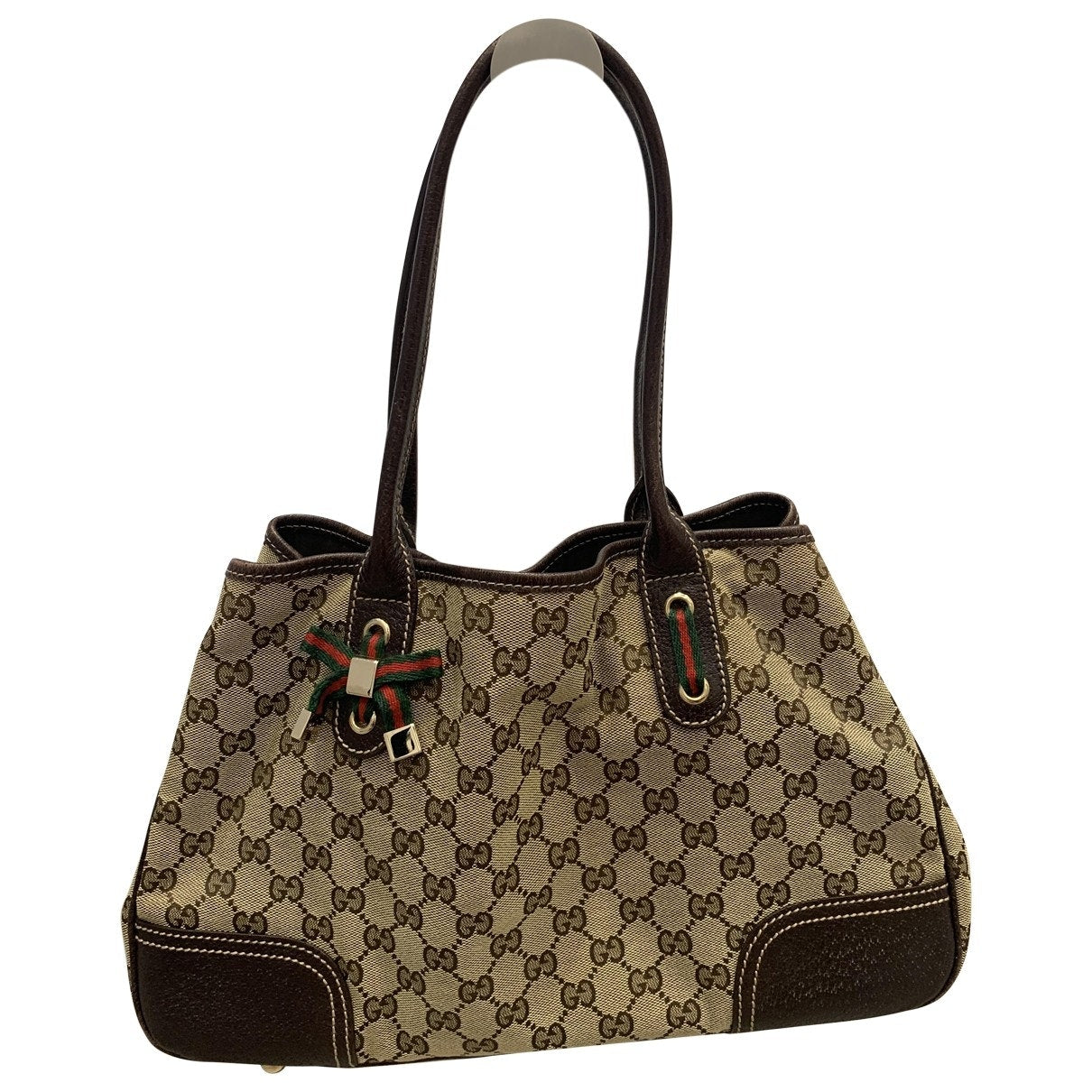Gucci hobo brown cloth handbag